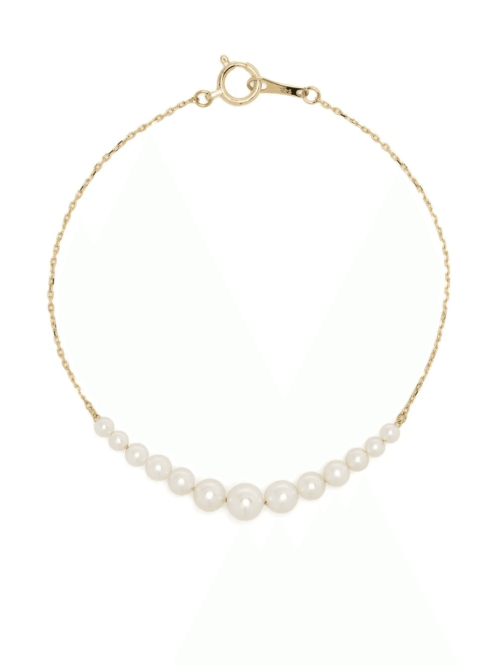 14kt yellow gold Akoya pearl bracelet - Image 1