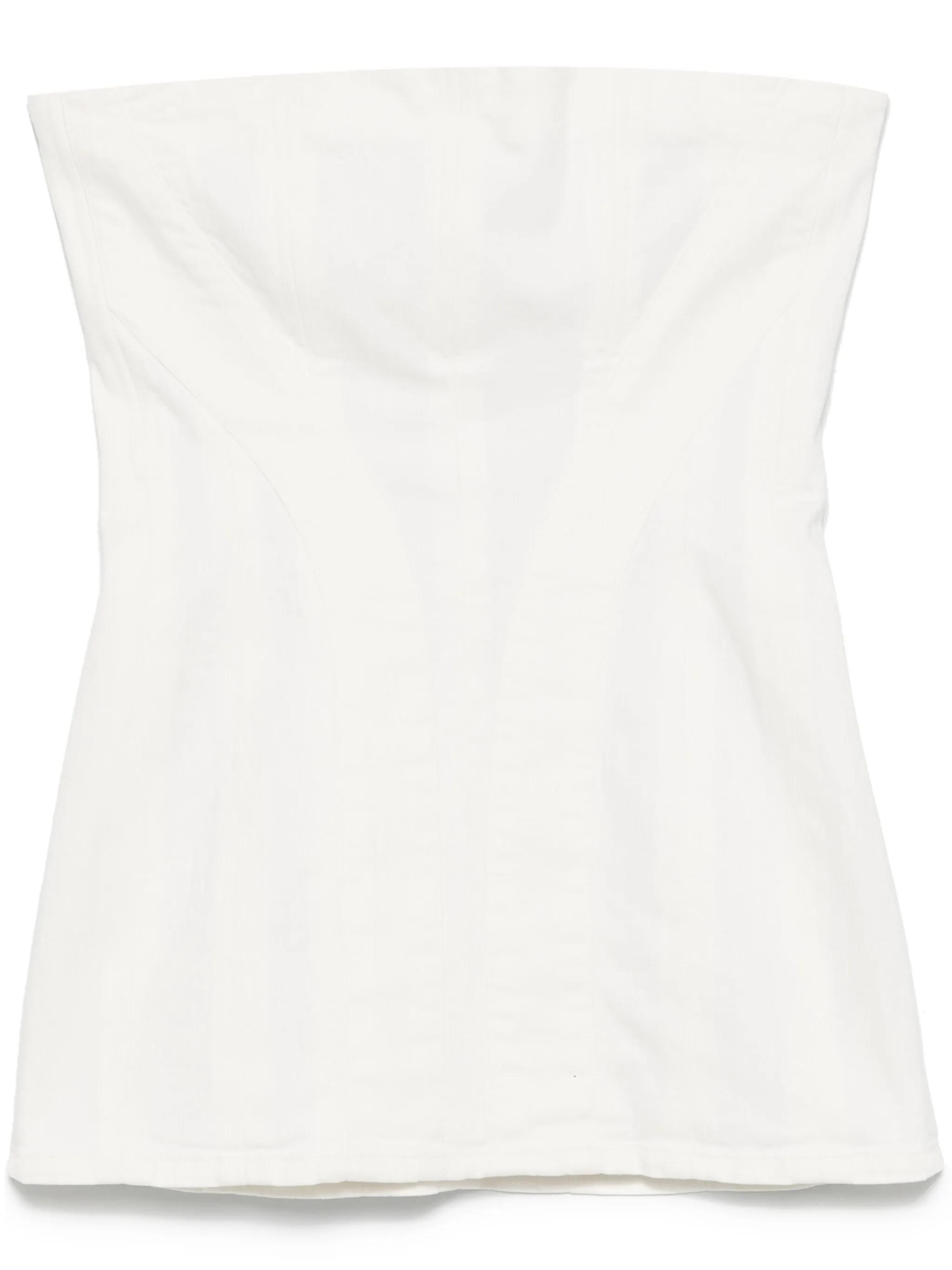 strapless denim mini dress - Image 1