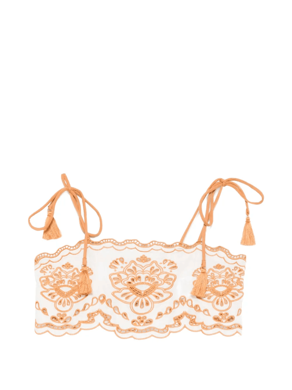 Tropi embroidered tassel-detail top - Image 1