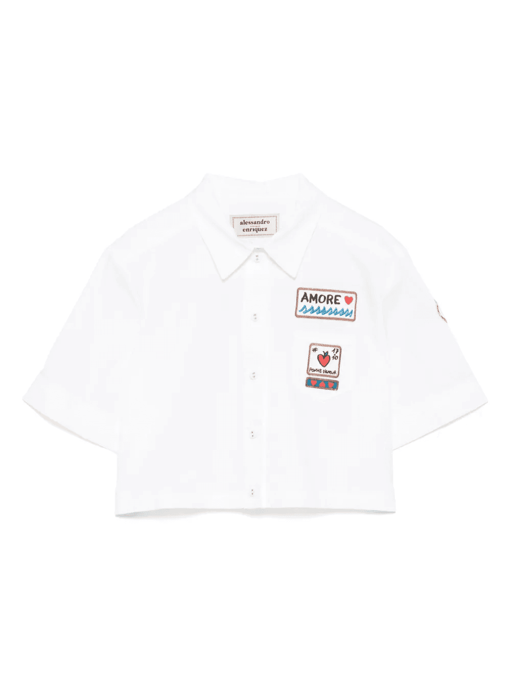 patch-detailed shirt - Image 1