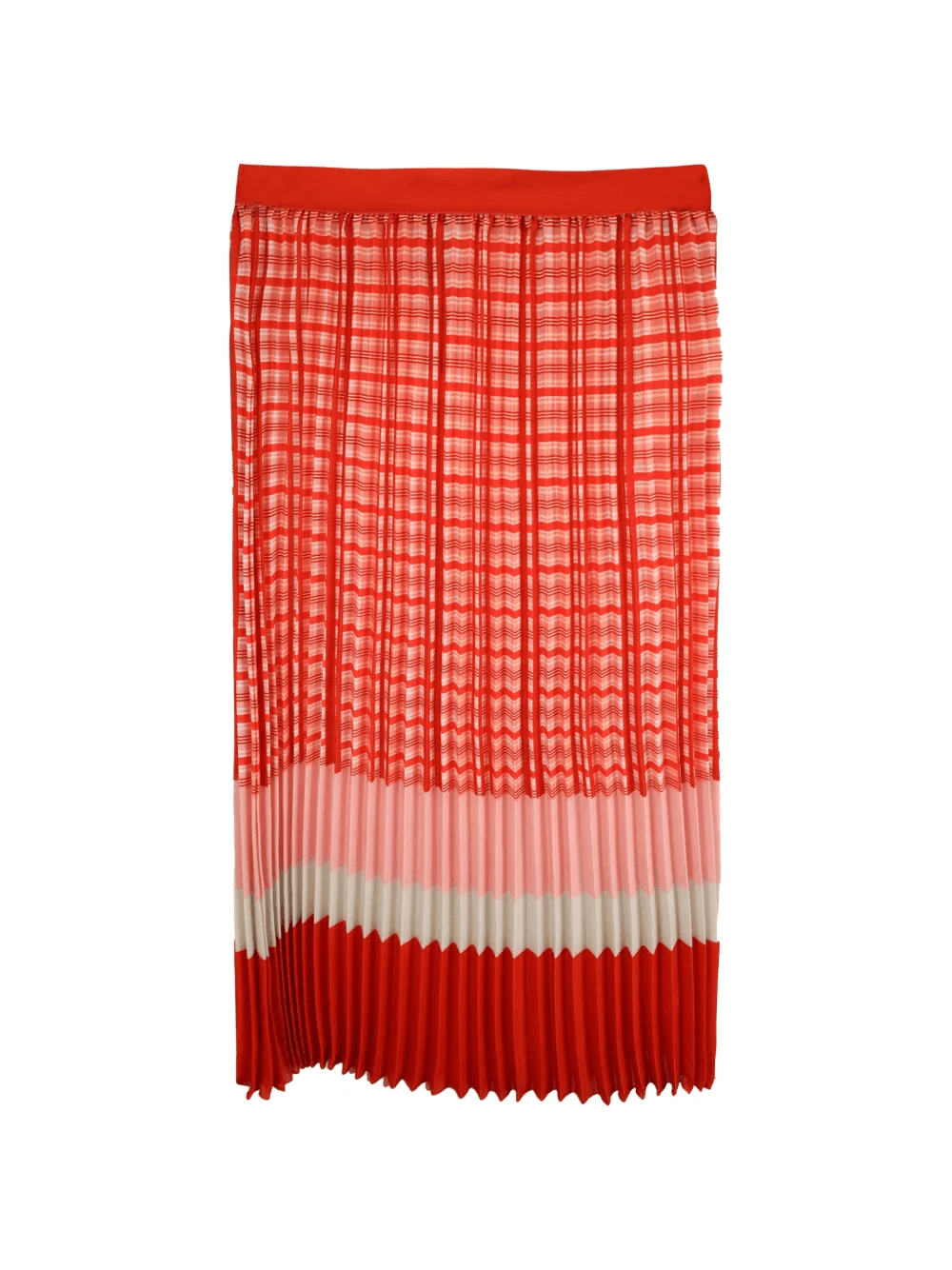 plaid-pattern pleated skirt - Image 1