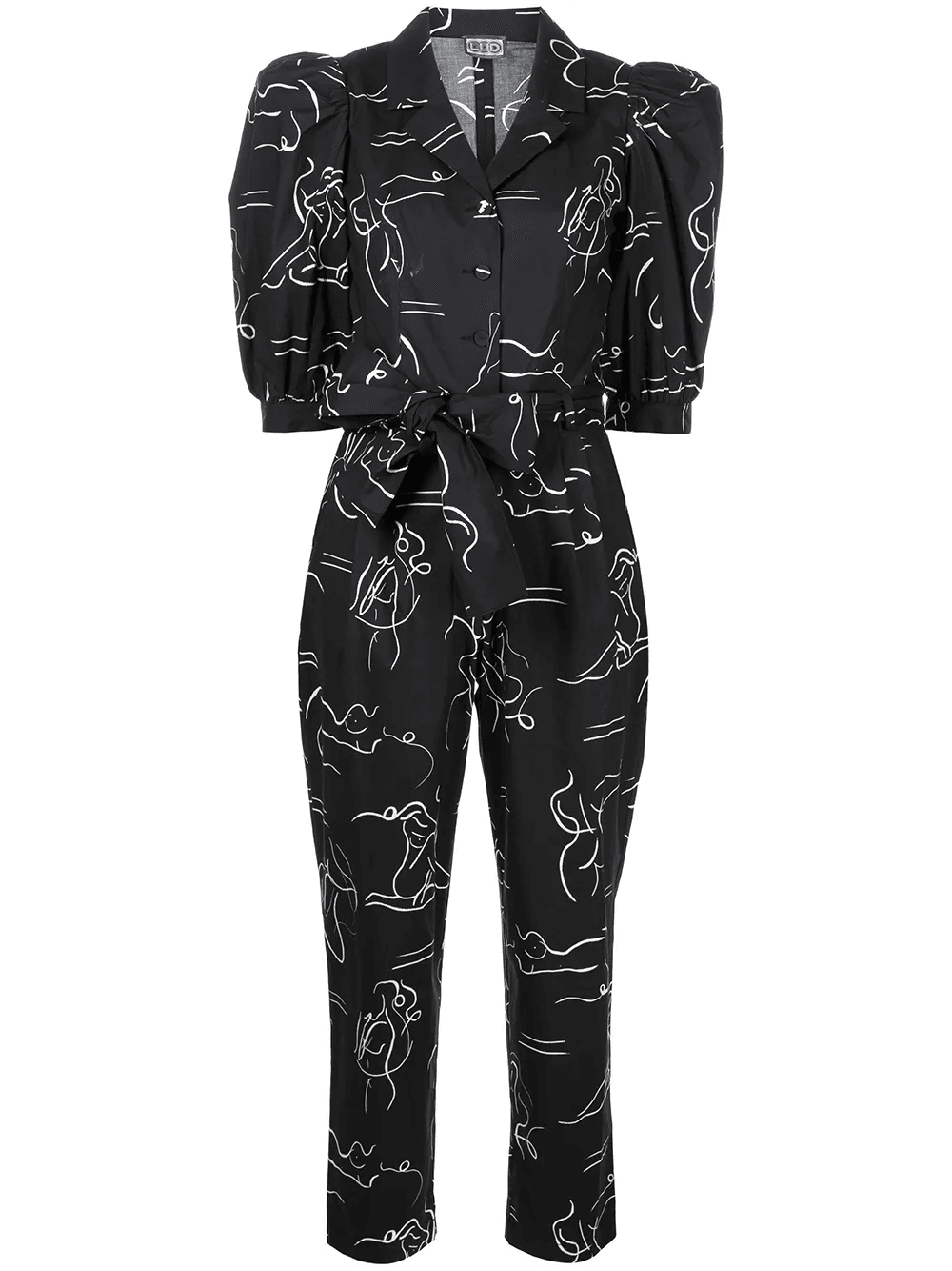 Casitas illustration-print jumpsuit - Image 1