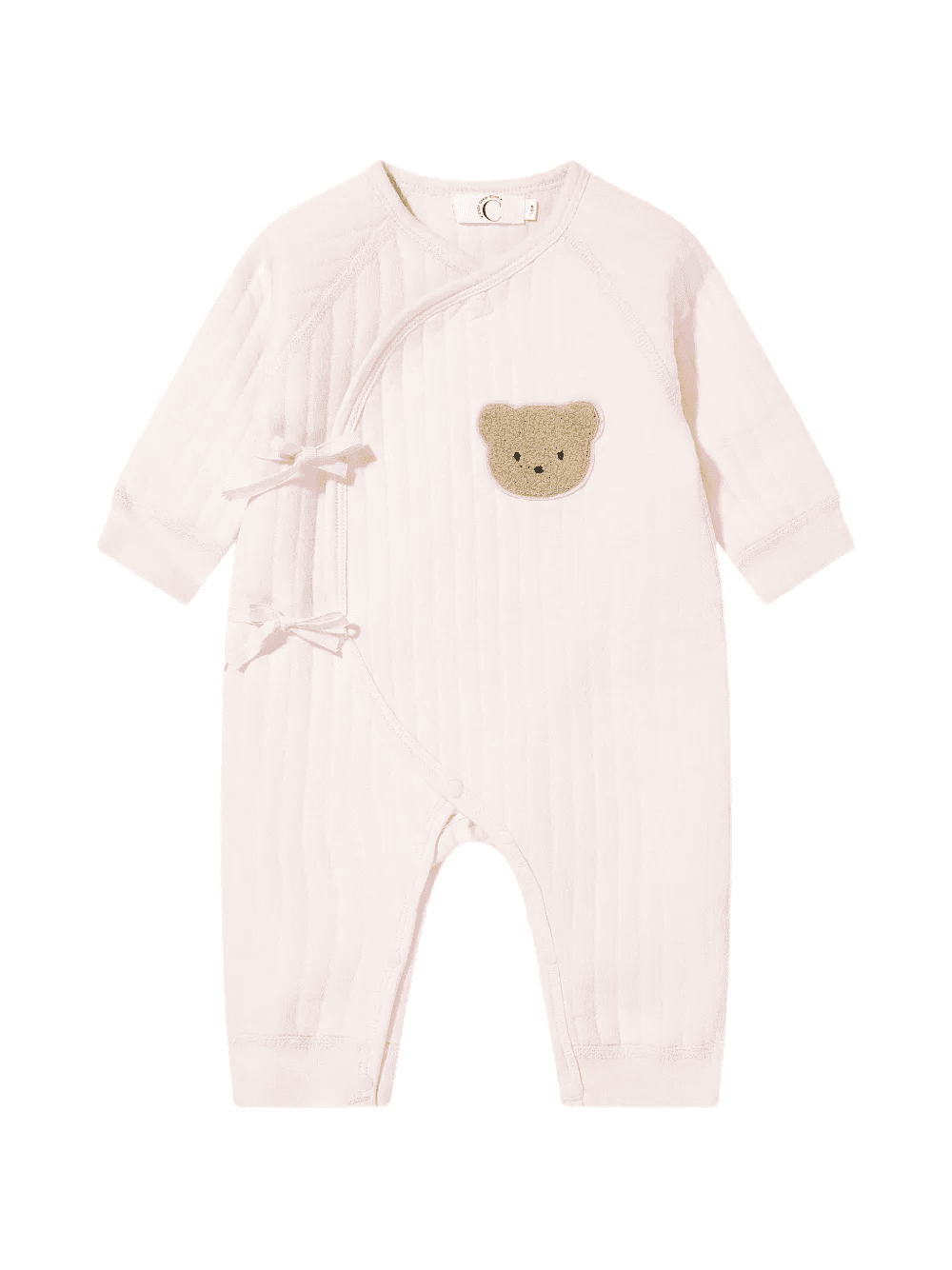 The Teddy Bear Boucle Wrap romper - Image 1