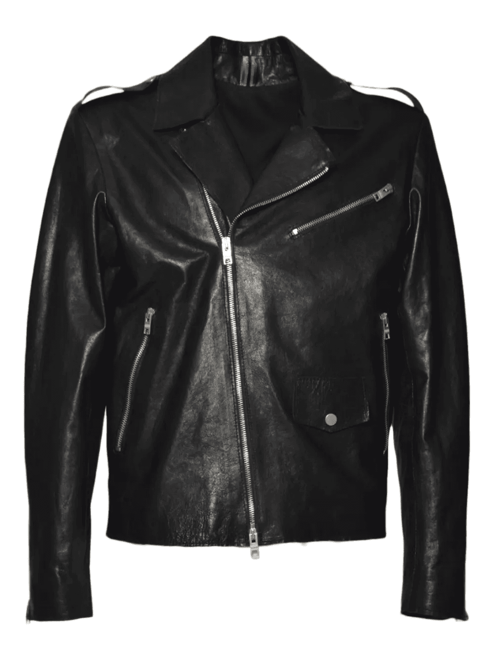 biker leather jacket - Image 1