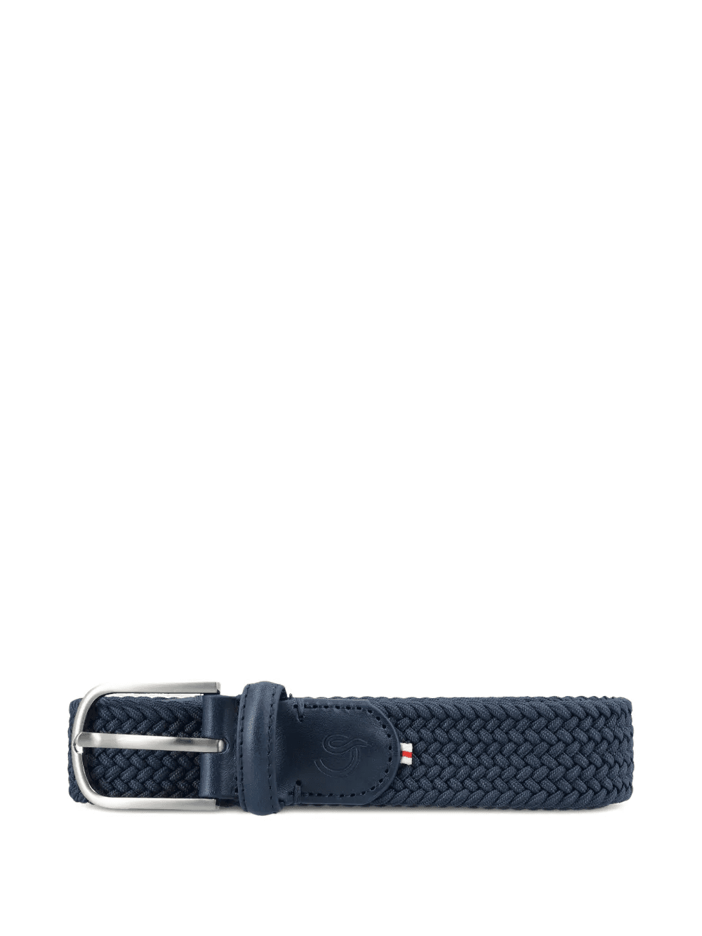 woven leather-detail belt - Image 1