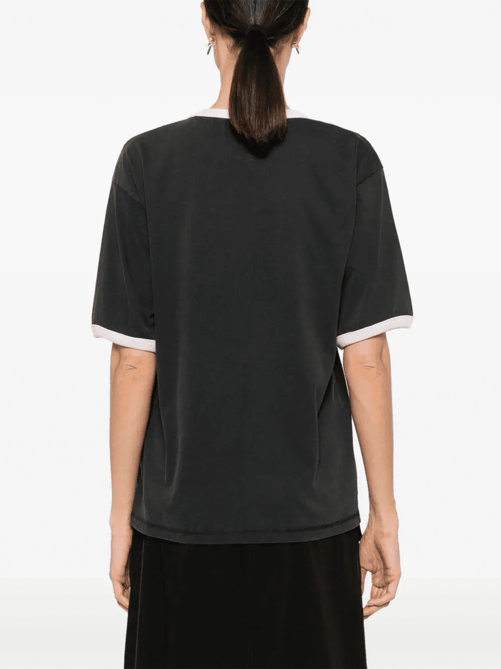 logo-embroidered organic cotton T-shirt — Image 4