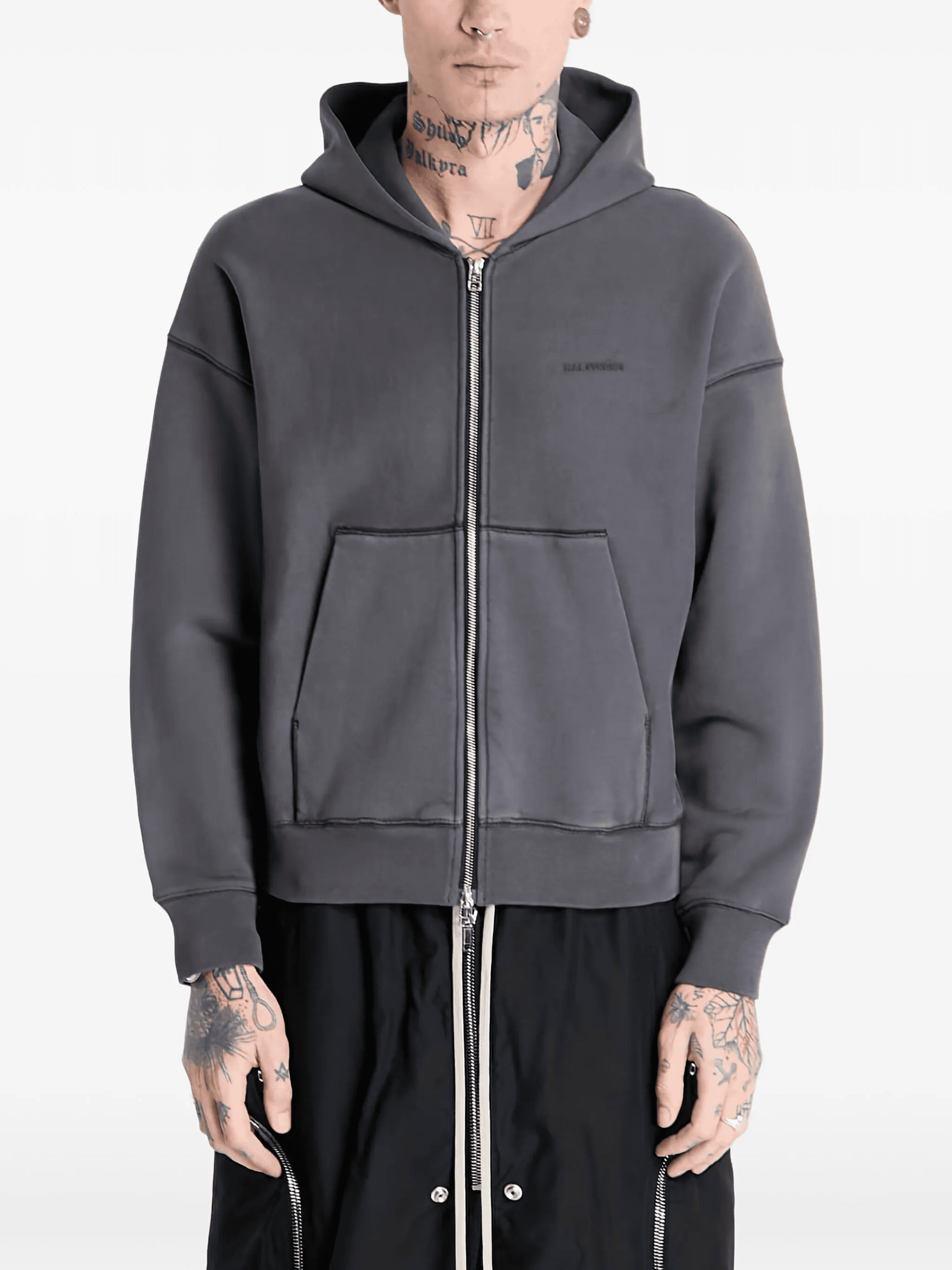 cotton zip-up hoodie - Image 1