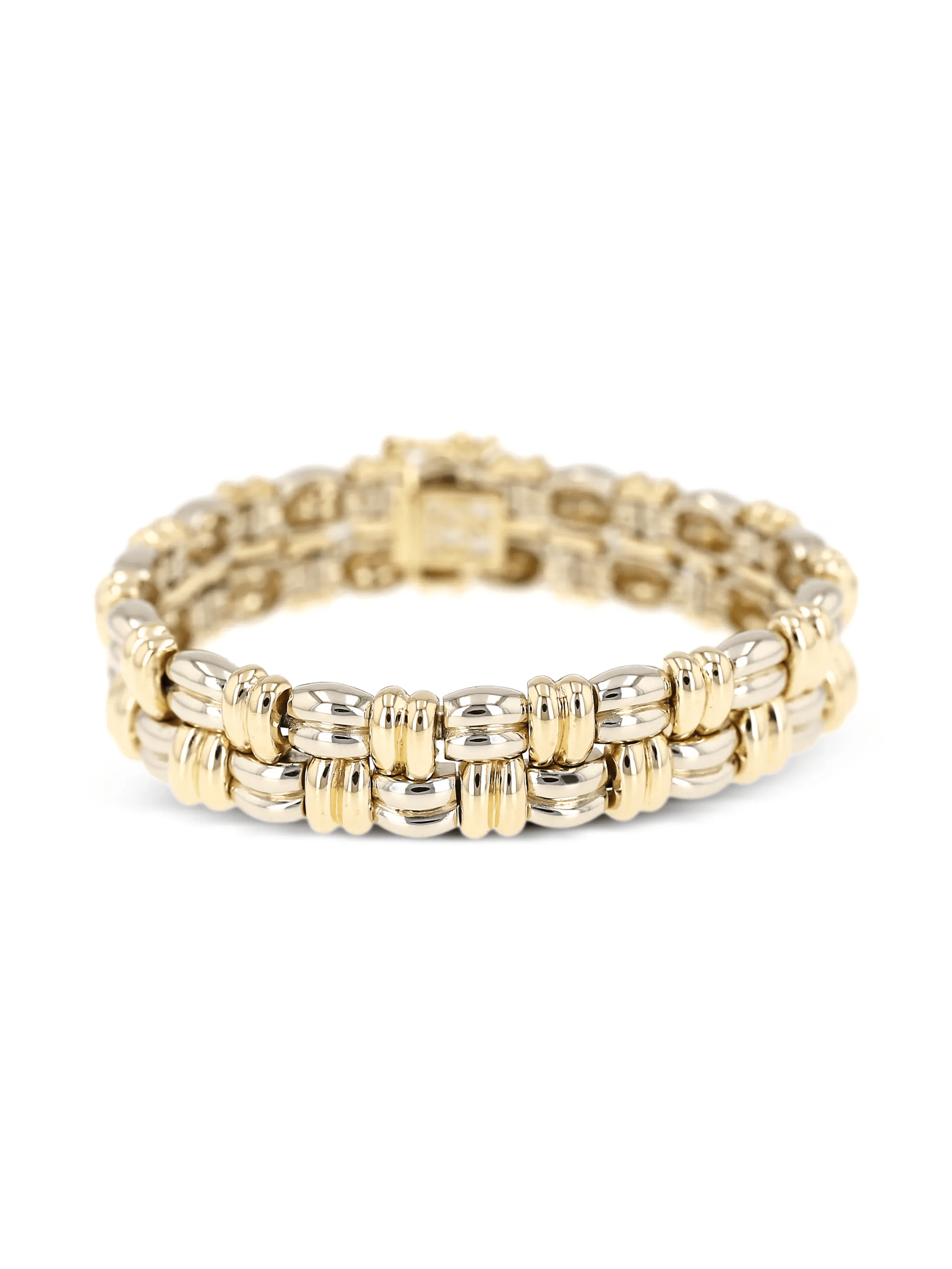 1980's yellow gold bracelet - Image 1