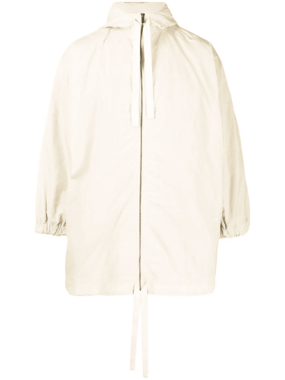 hooded drawstring cotton coat - Image 1