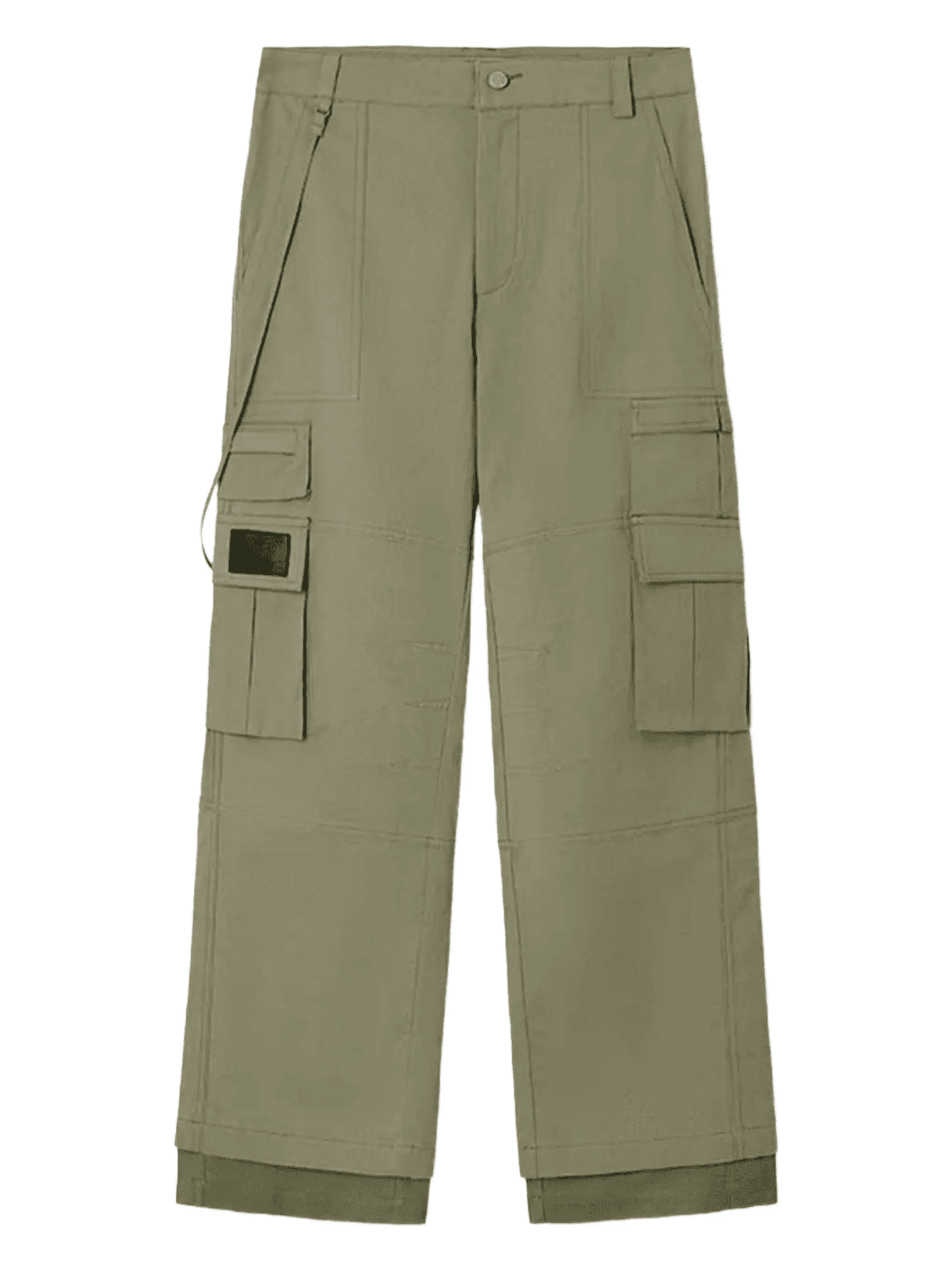 adjustable-waistband cargo pants - Image 1