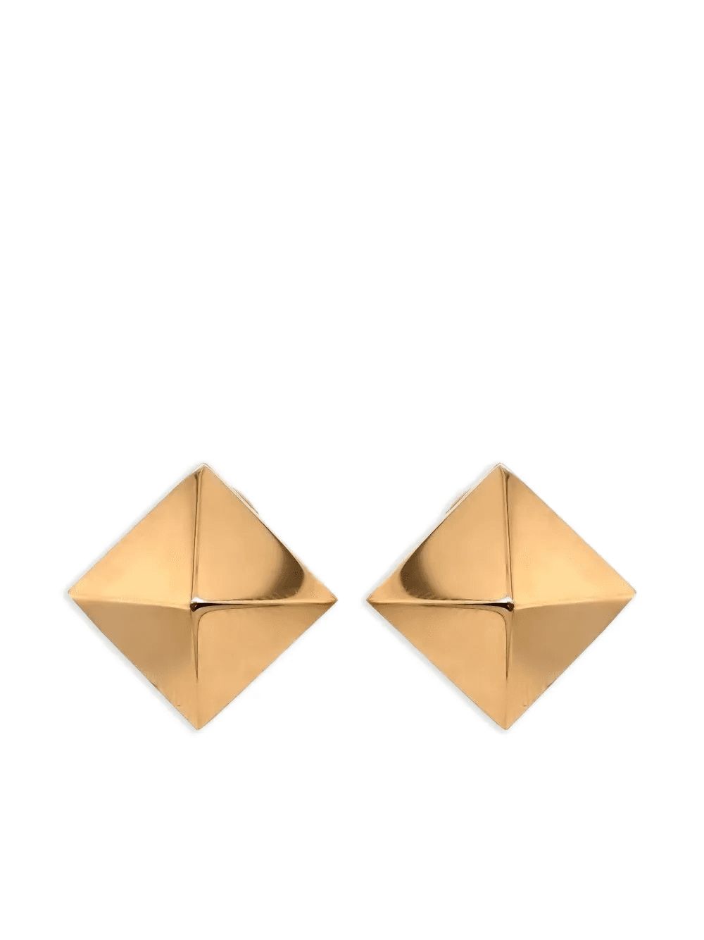 18K yellow gold Pyramid stud earrings - Image 1