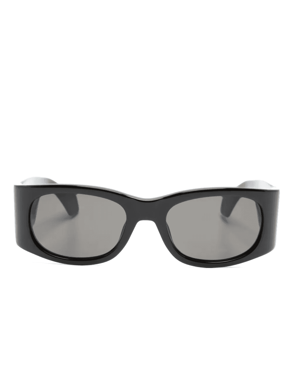 logo-print oval-frame sunglasses - Image 1