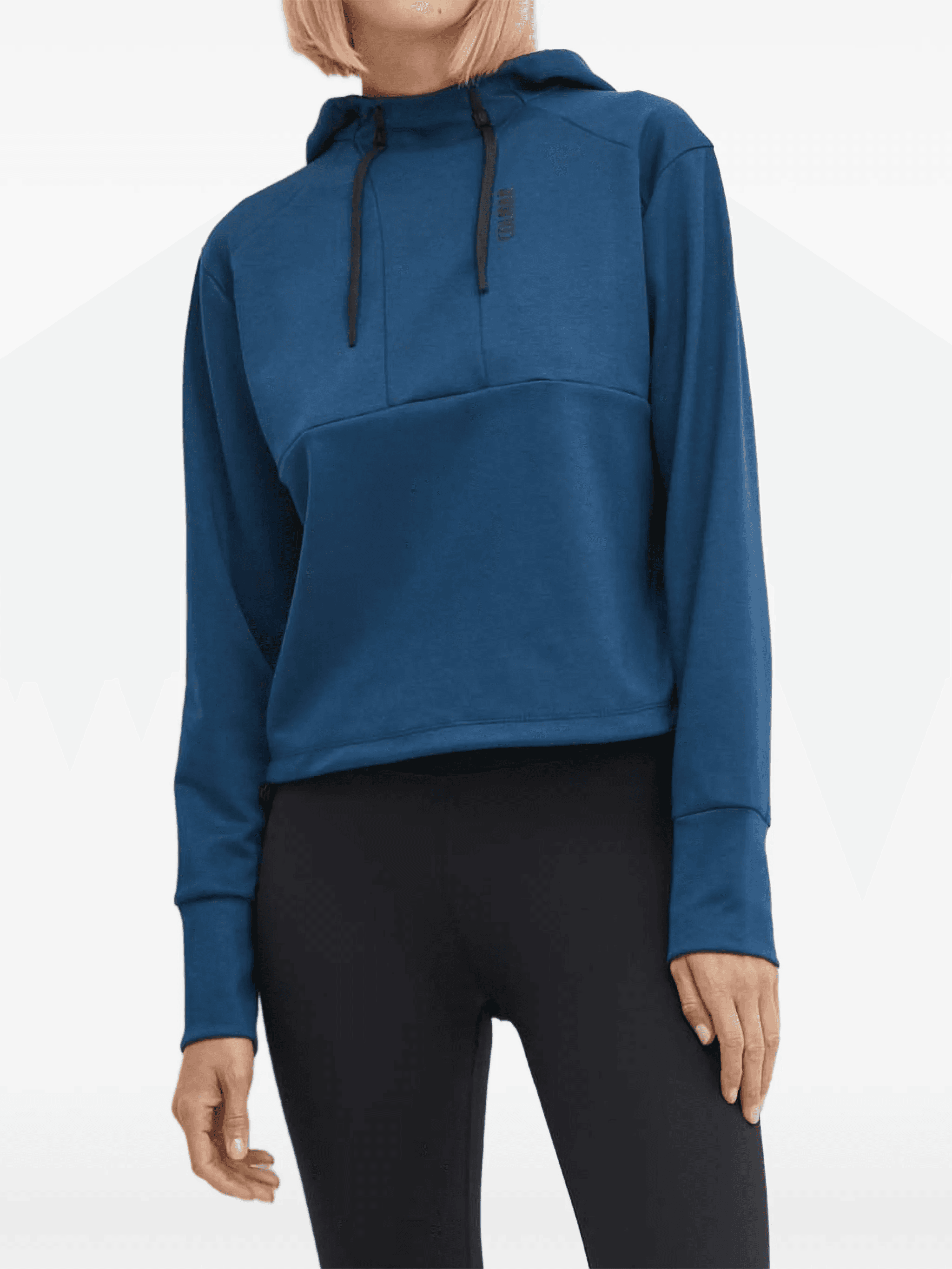 logo-detail long-sleeved hoodie - Image 1