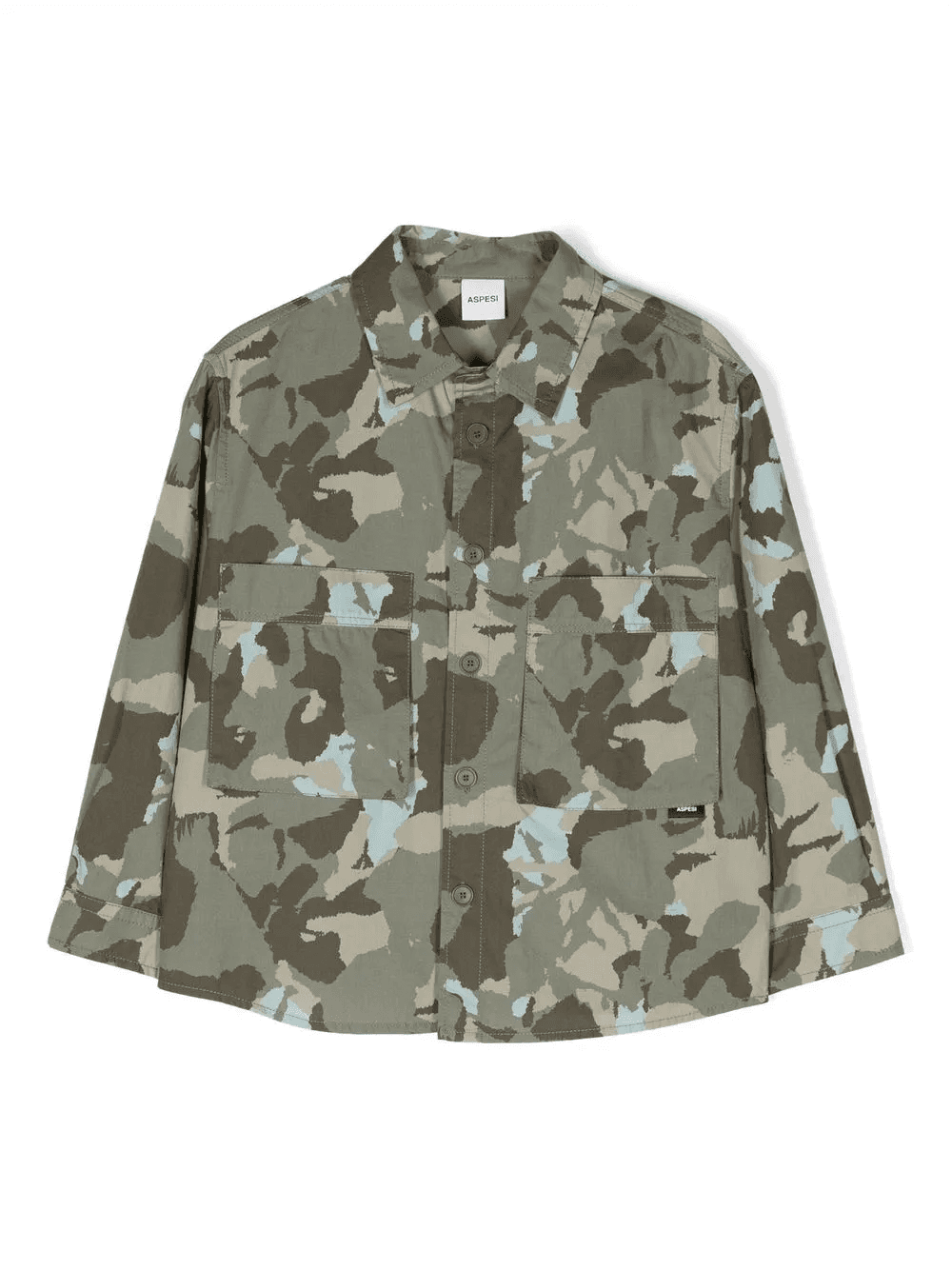camouflage-print two-pocket shirt - Image 1