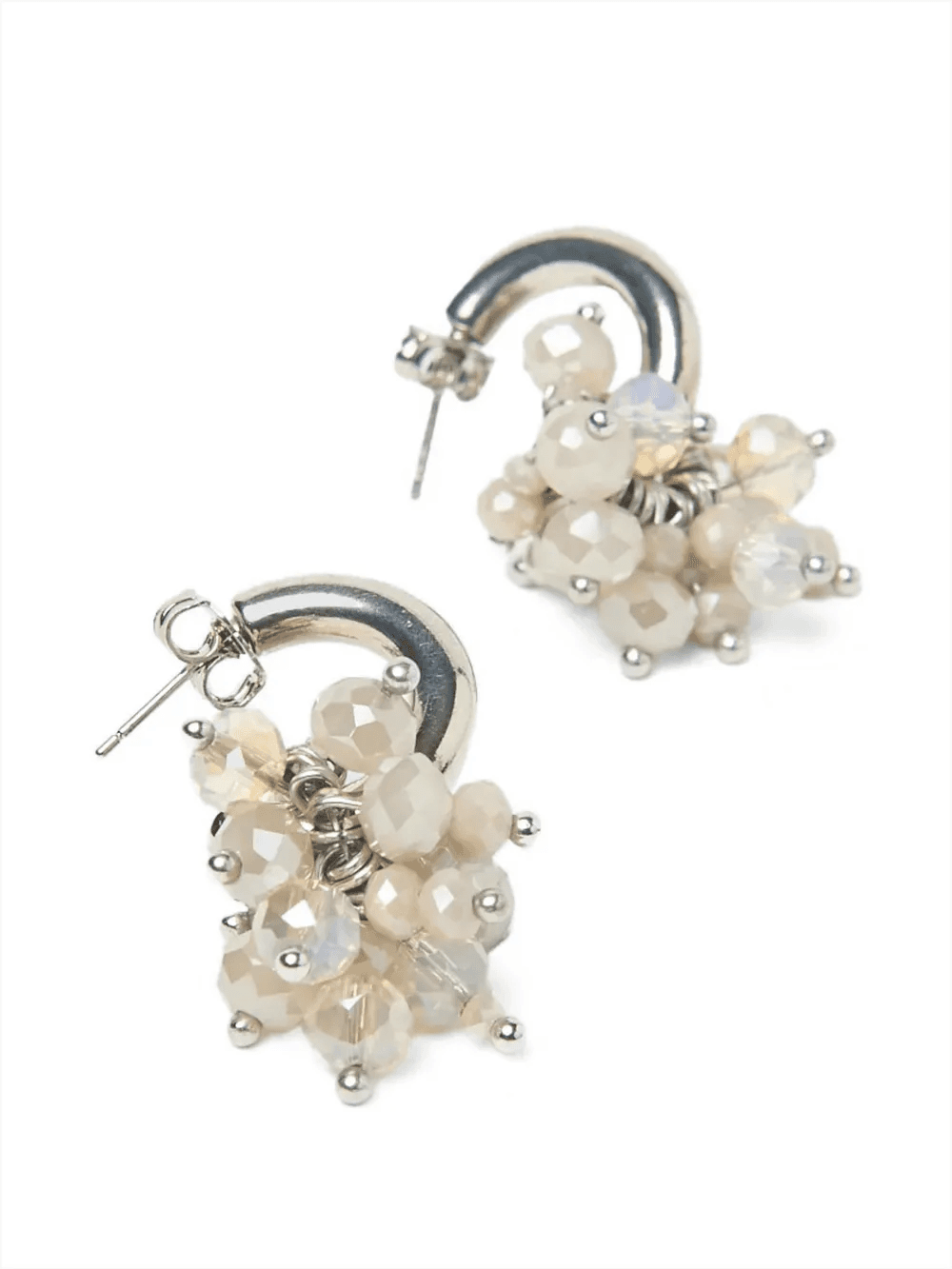 bead hoop earrings - Image 1