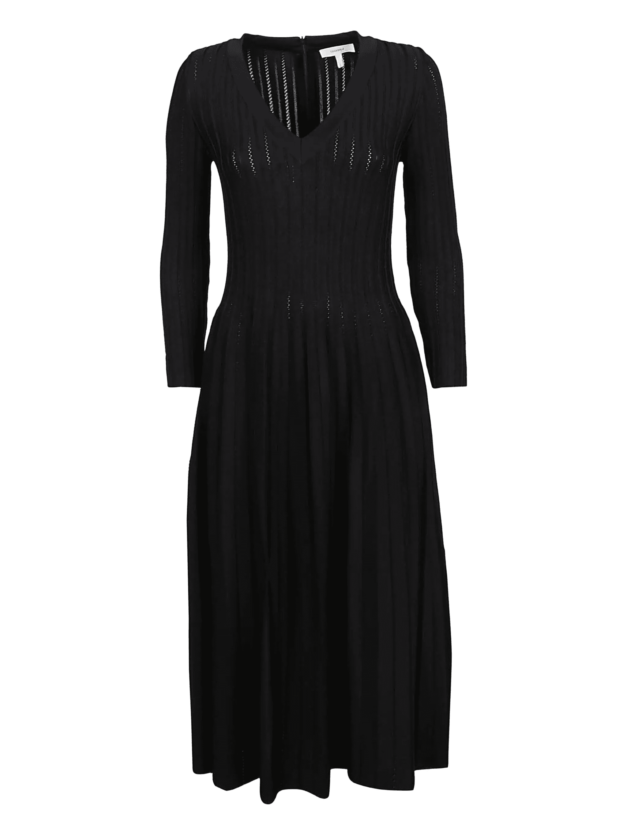 ribbed v-neck dress - Image 1