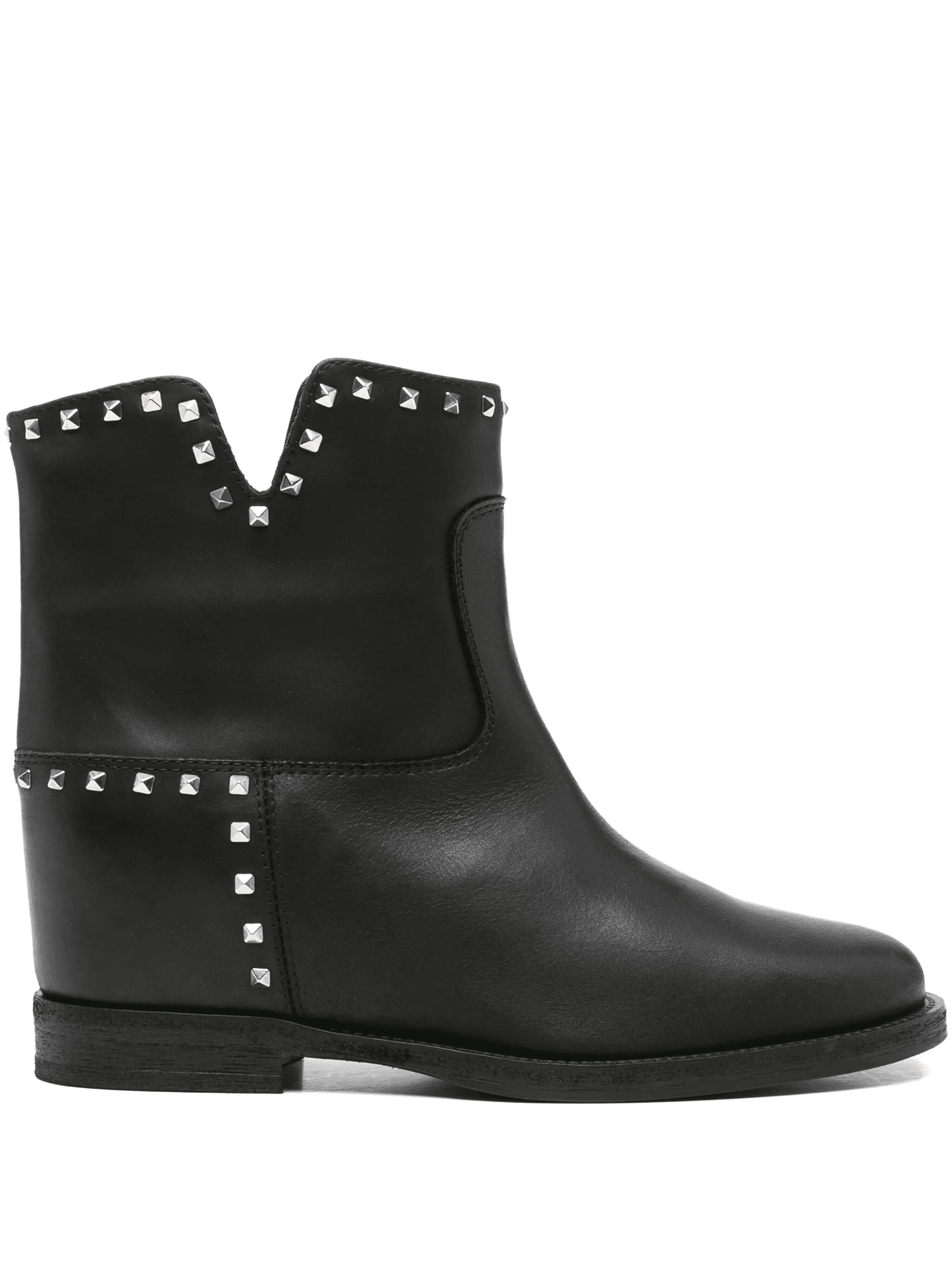 25mm stud-embellished leather boots - Image 1
