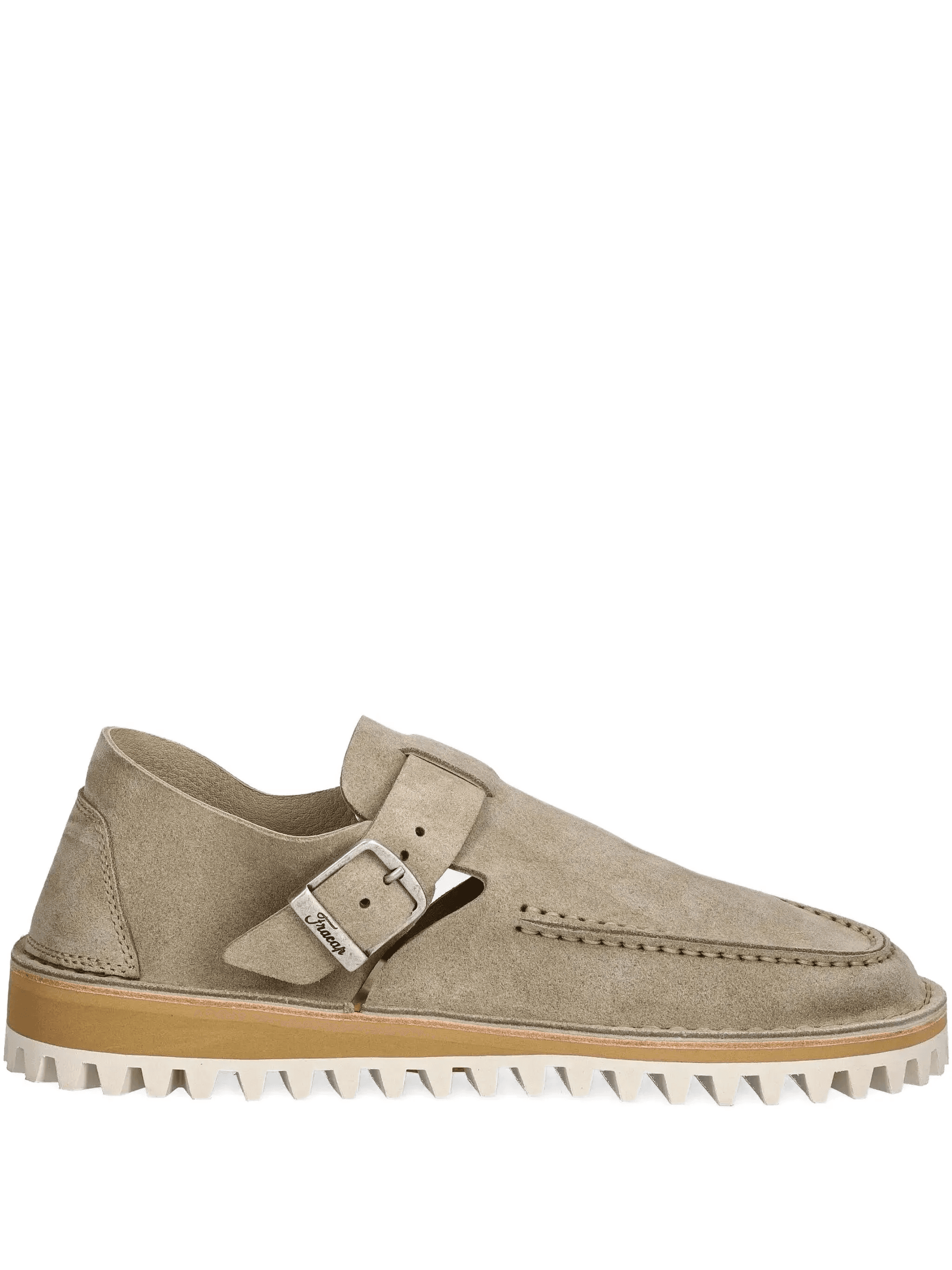 buckle-strap suede mules - Image 1