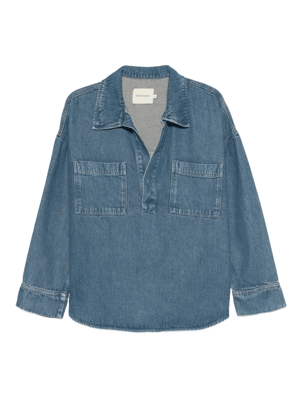 double-pocket denim shirt - Image 1