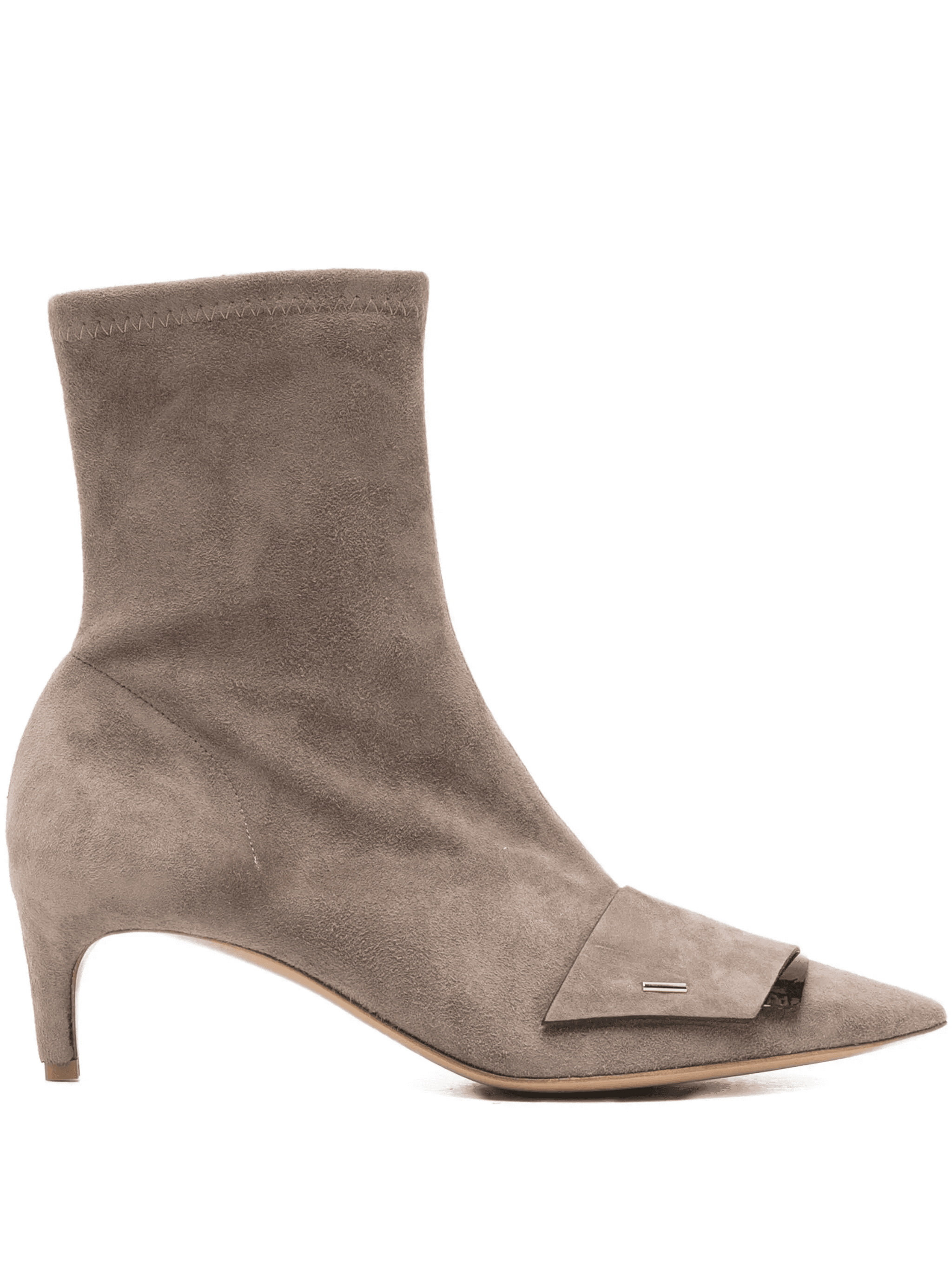 pointed-toe suede ankle boots - Image 1