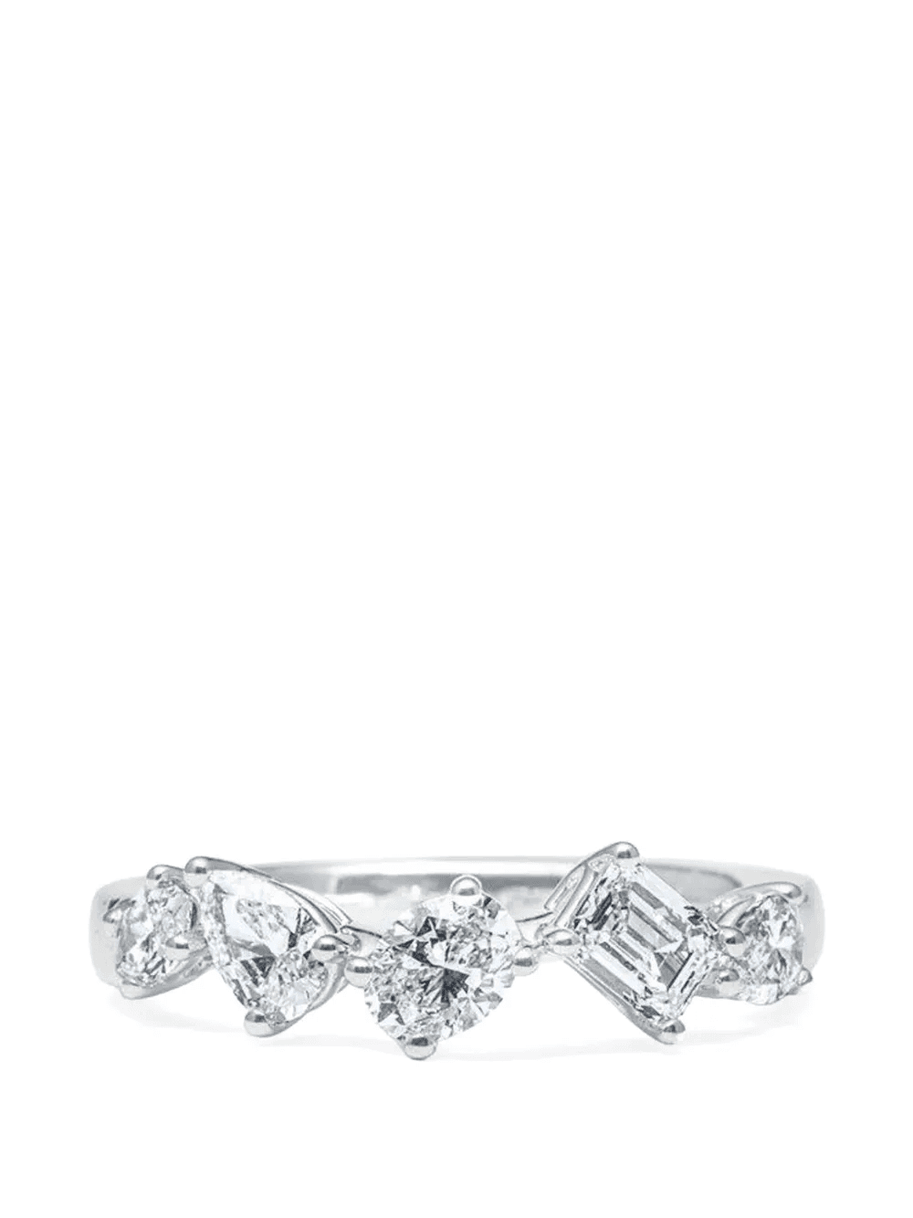 five-row diamond ring - Image 1