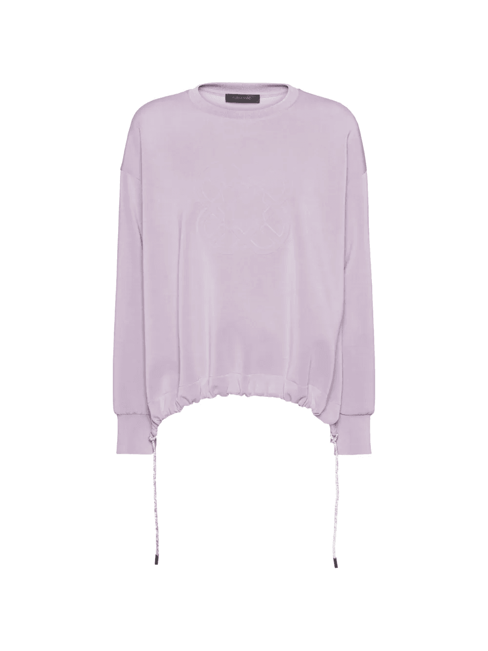 embossed drawstring sweatshirt - Image 1