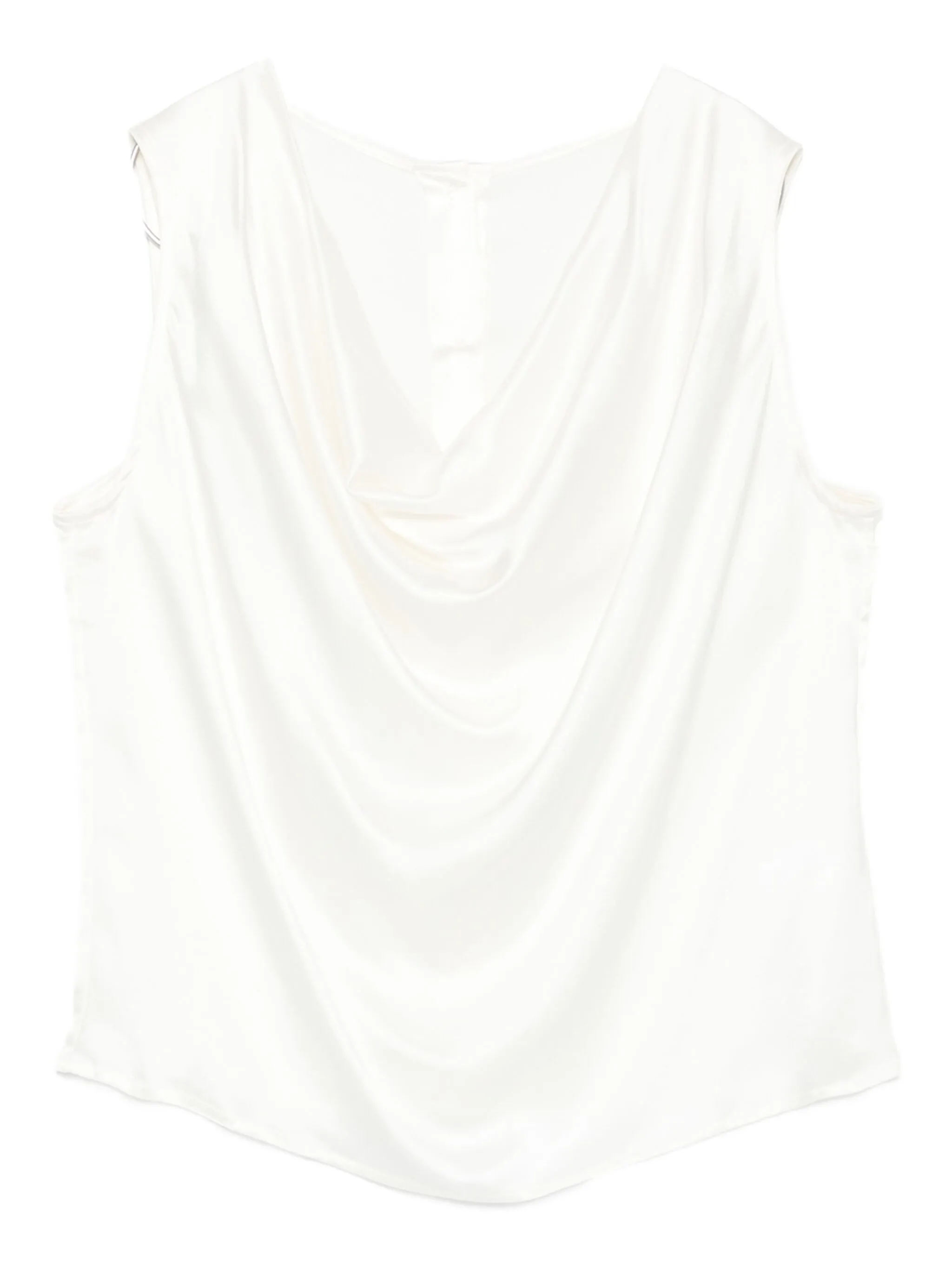 cowl-neck sleeveless top - Image 1