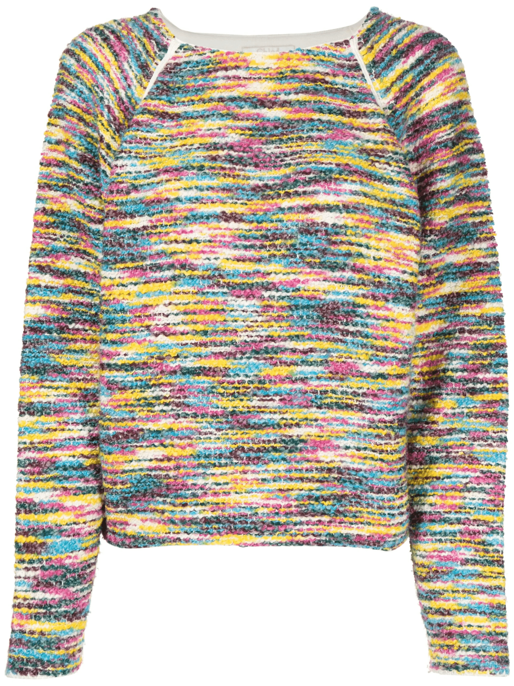 waffle-knit long-sleeved jumper - Image 1
