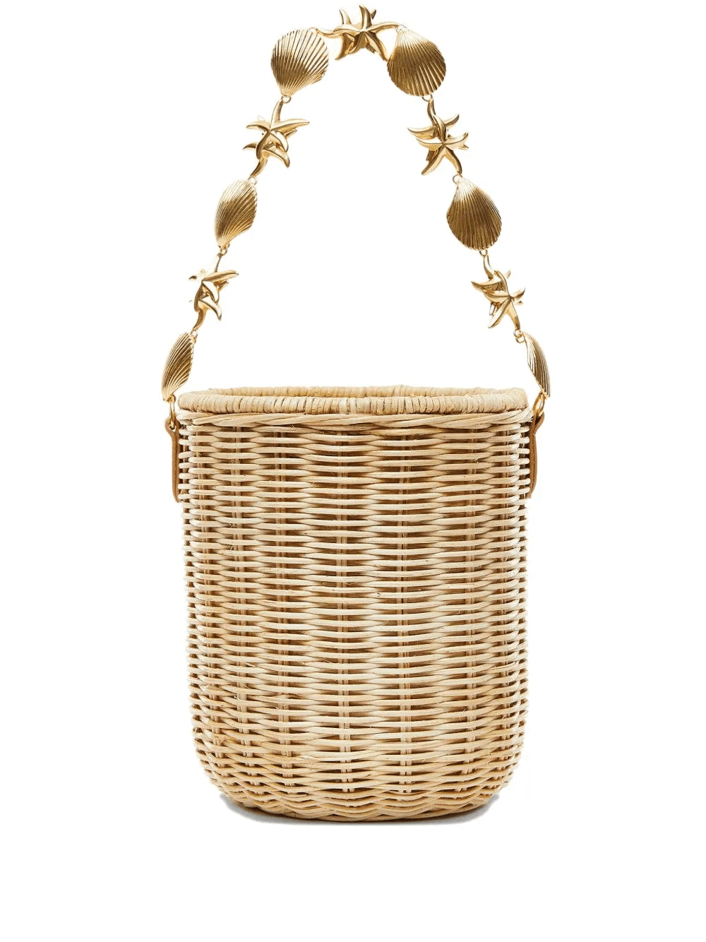 Island shell-embellished bucket bag - Image 1