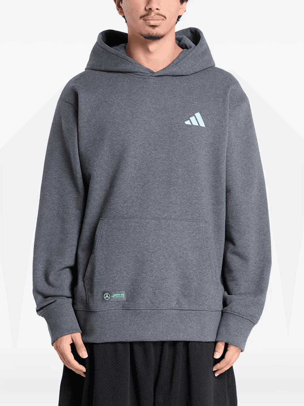 x Mercedes logo-detail hoodie - Image 1