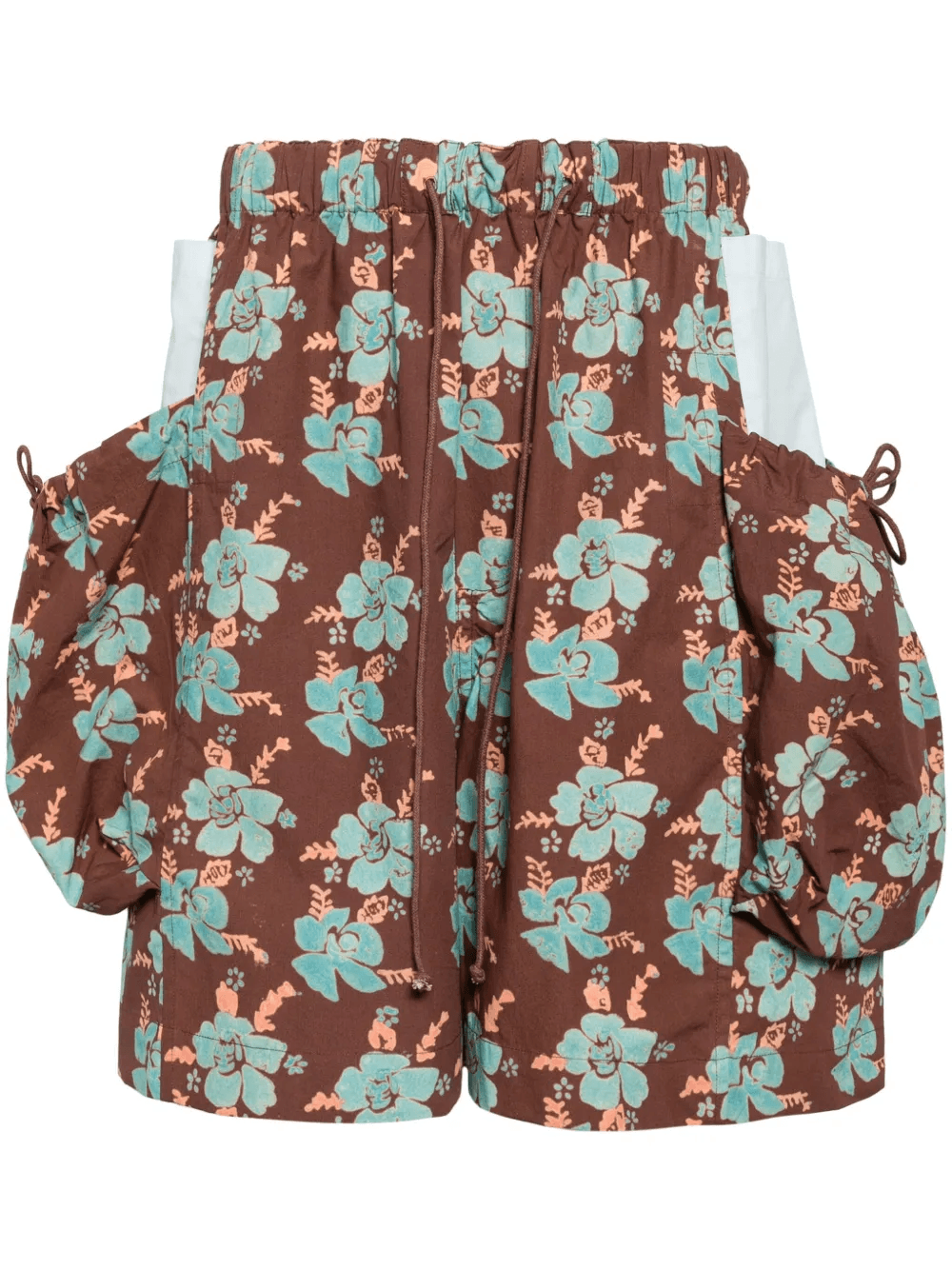 floral-print organic cotton shorts - Image 1