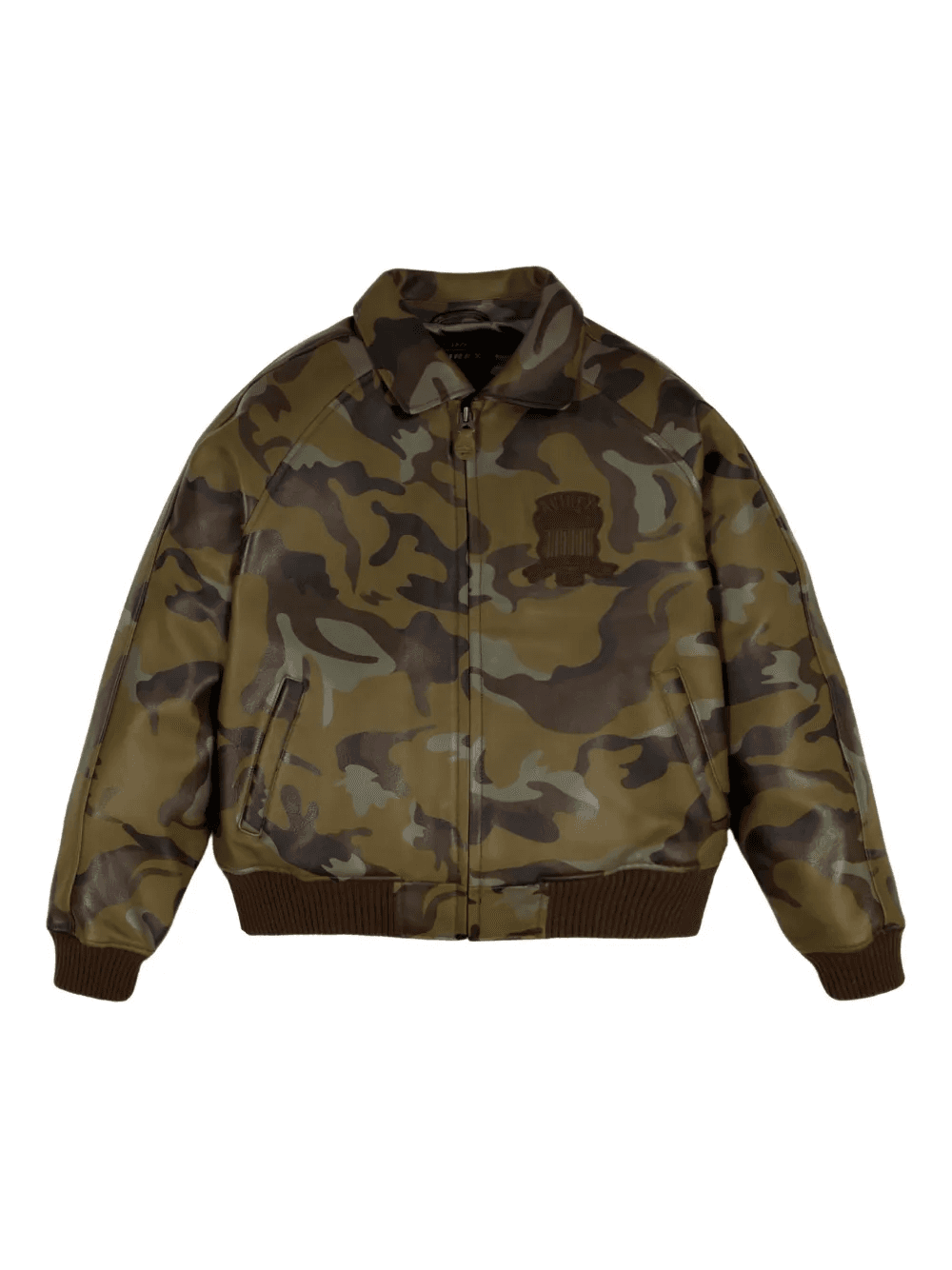 camouflage logo appliqué jacket - Image 1