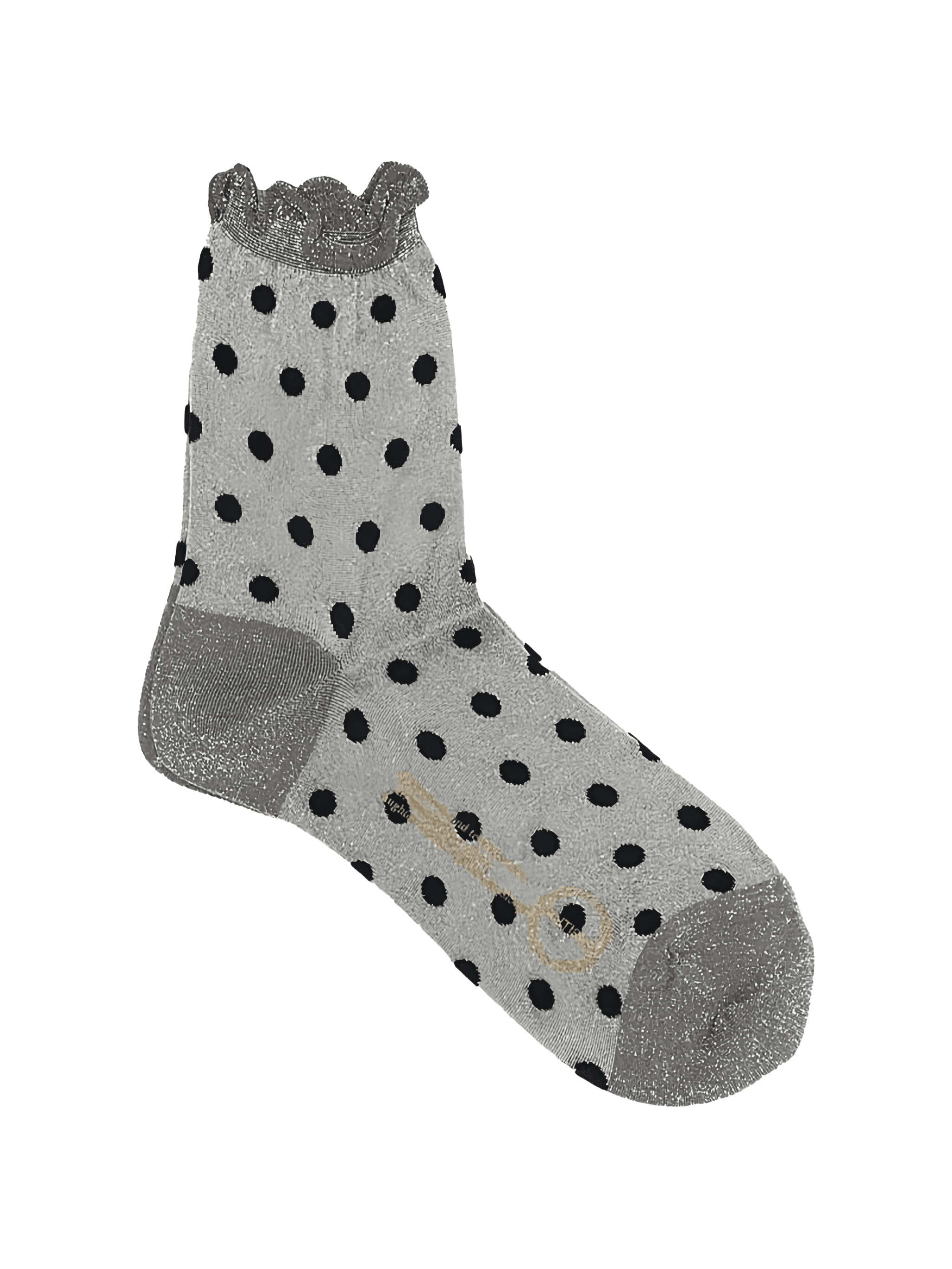 polka dot-pattern socks - Image 1