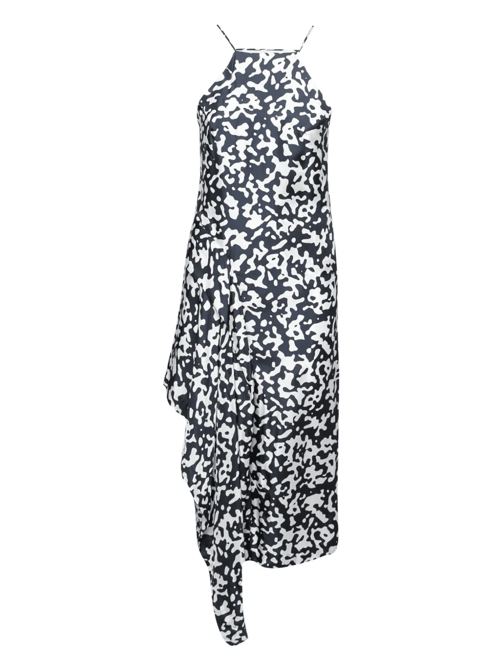 pre-owned abstract-print silk dress - Image 1