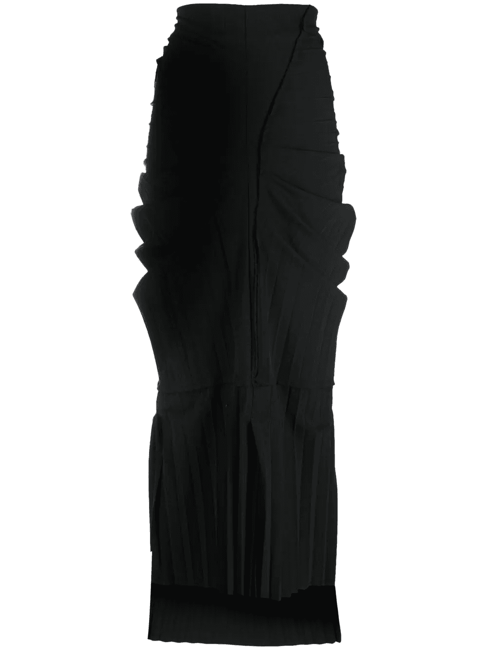 pleat-detail high-waisted skirt - Image 1