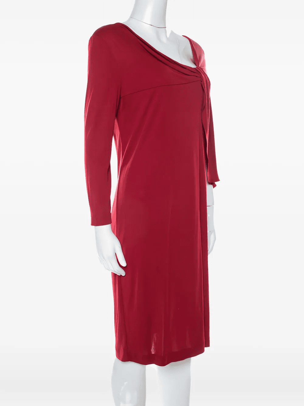 draped knot midi dress - Image 1