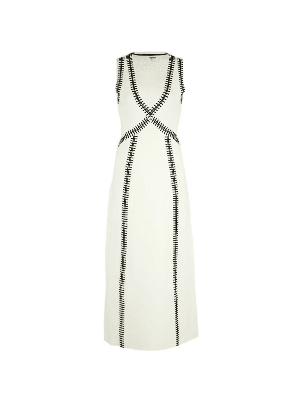 Spiritual V-neck midi dress - Image 1