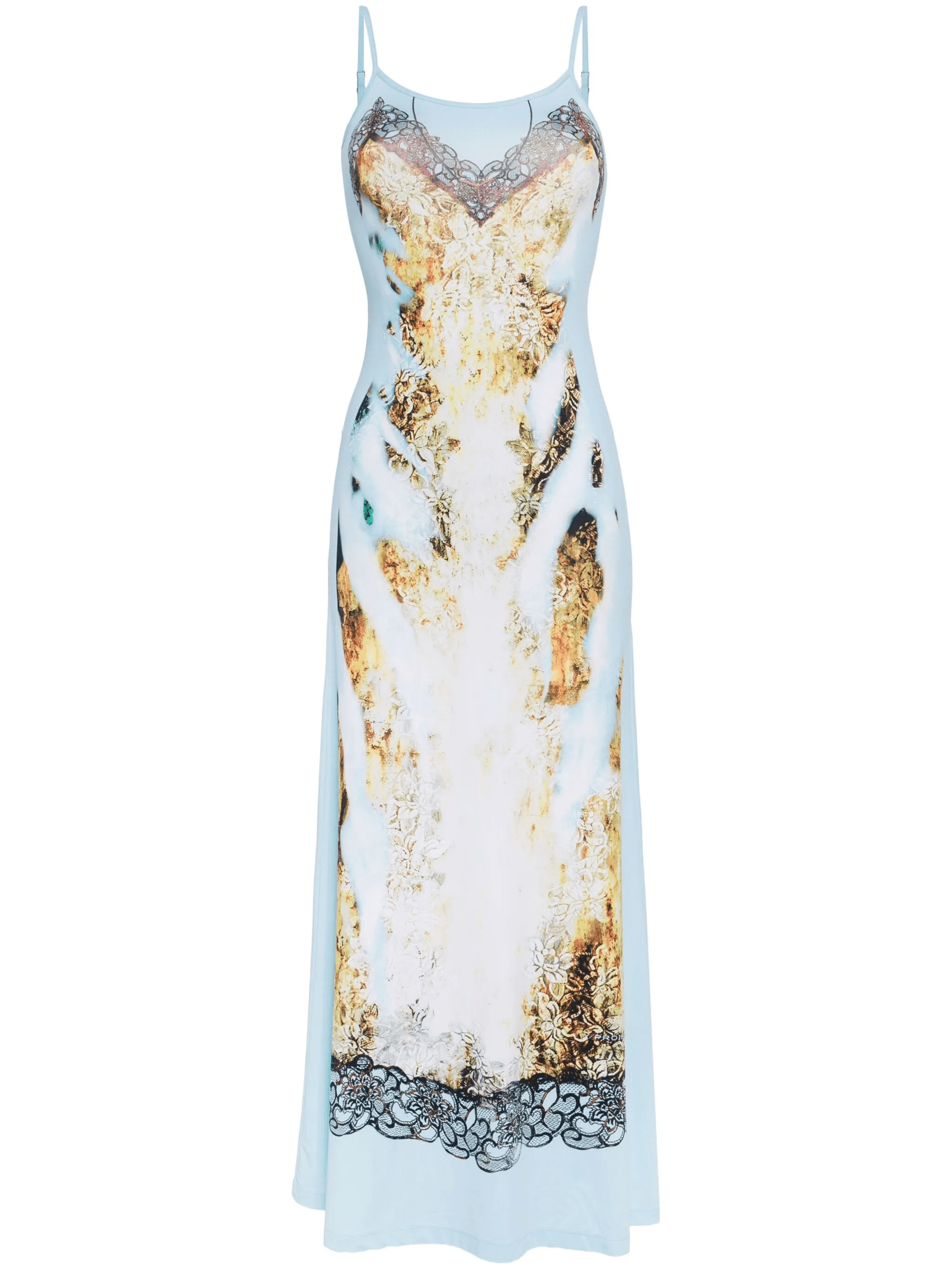 graphic-print slip dress - Image 1