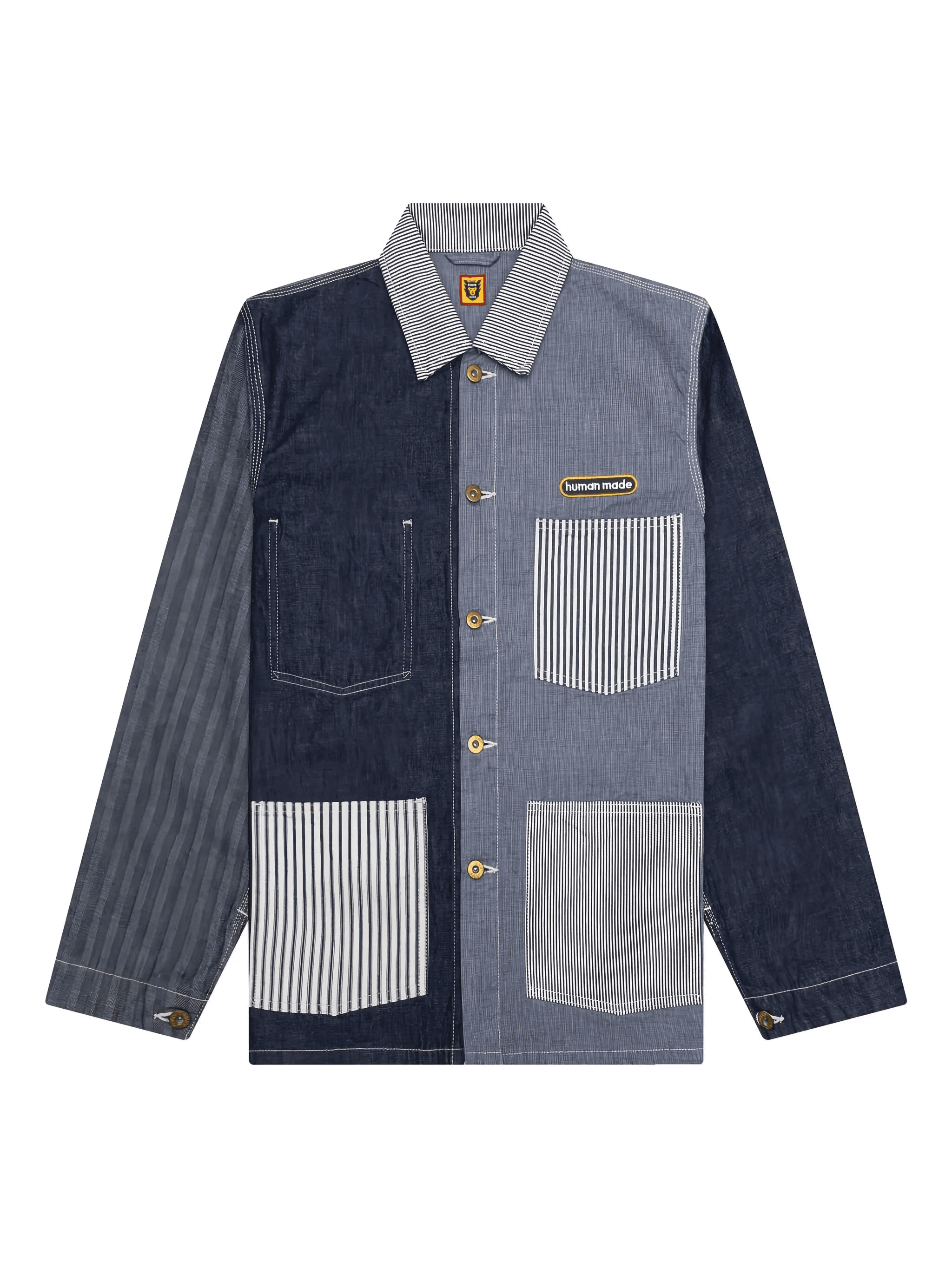 Crazy Coverall embroidered patchwork shirt jacket - Image 1