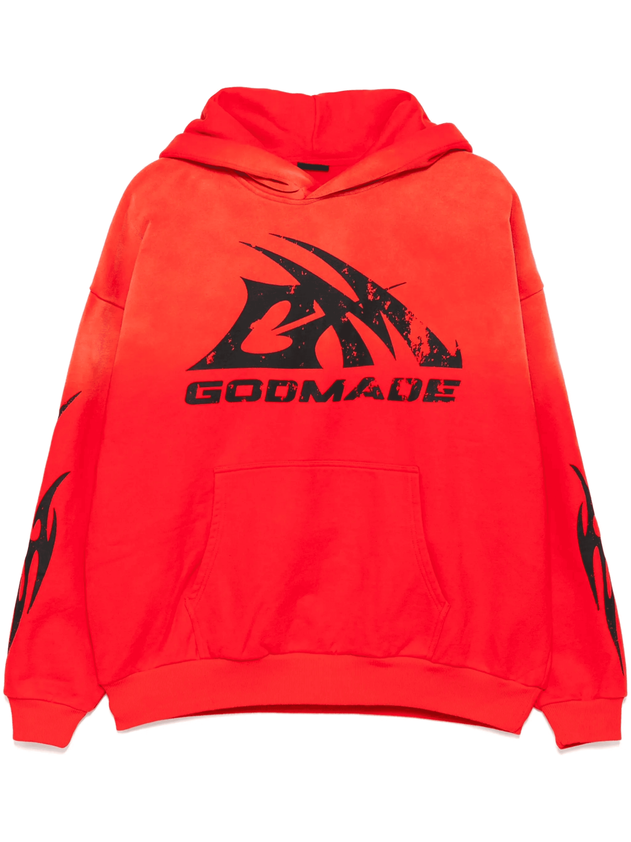 logo print hoodie - Image 1