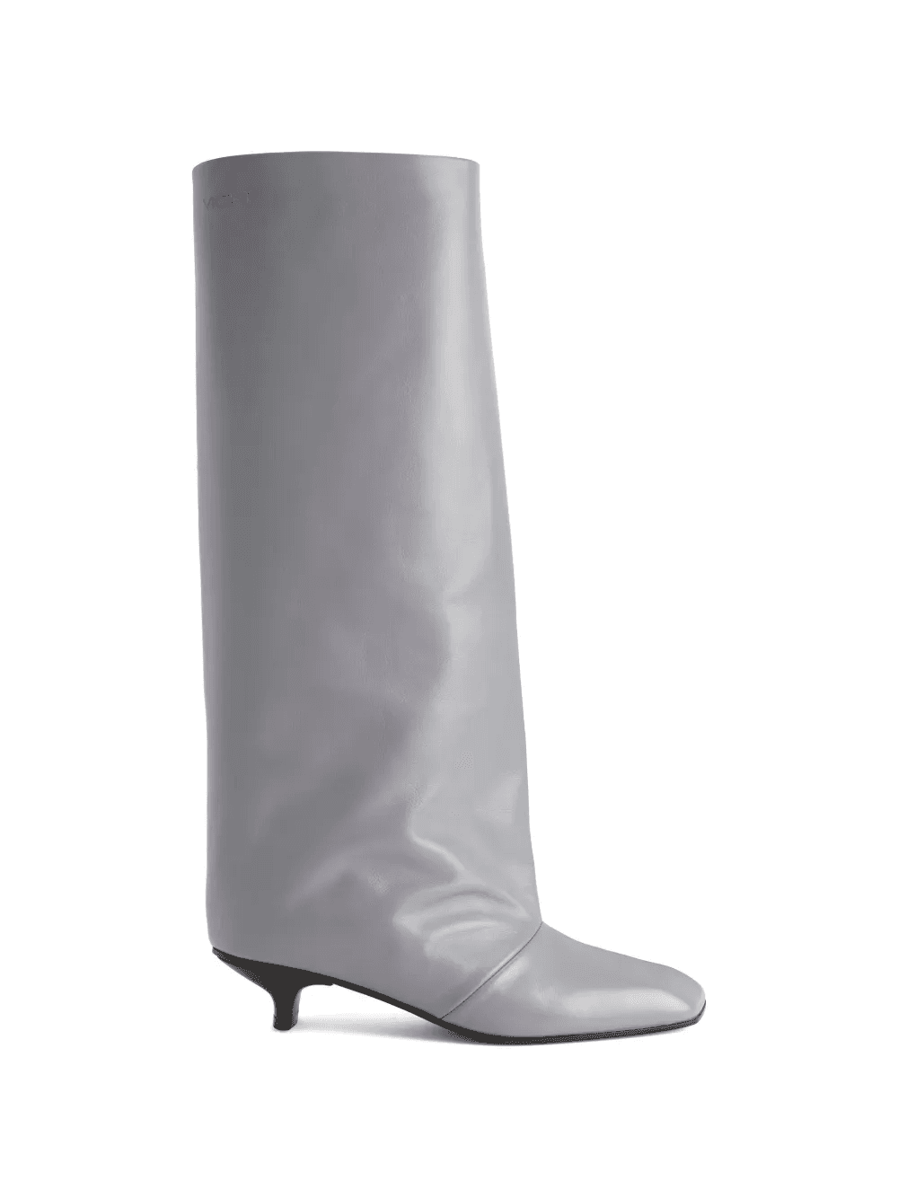 square-toe tube knee-high boots - Image 1