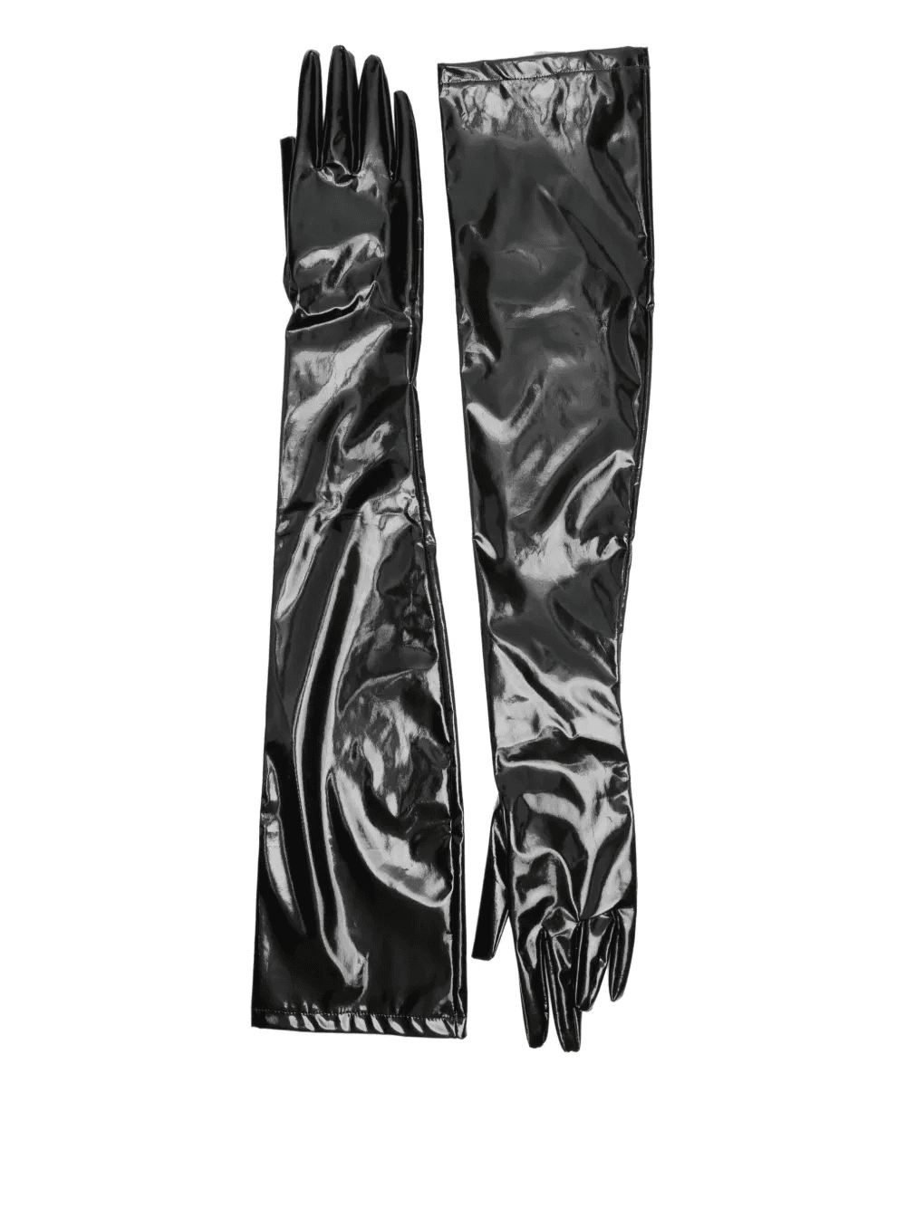 long patent-leather gloves - Image 1