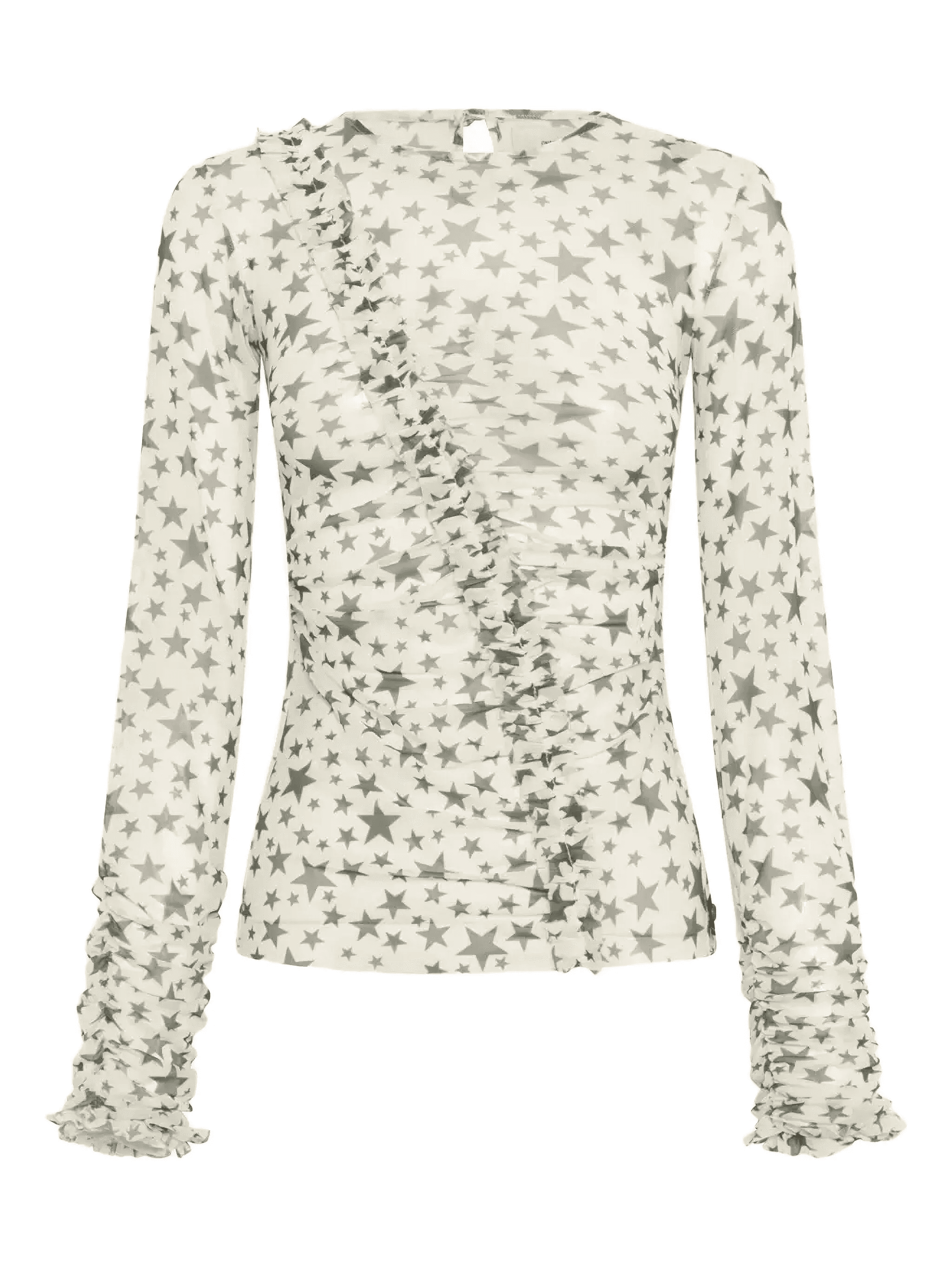 Party star-print ruffled top - Image 1