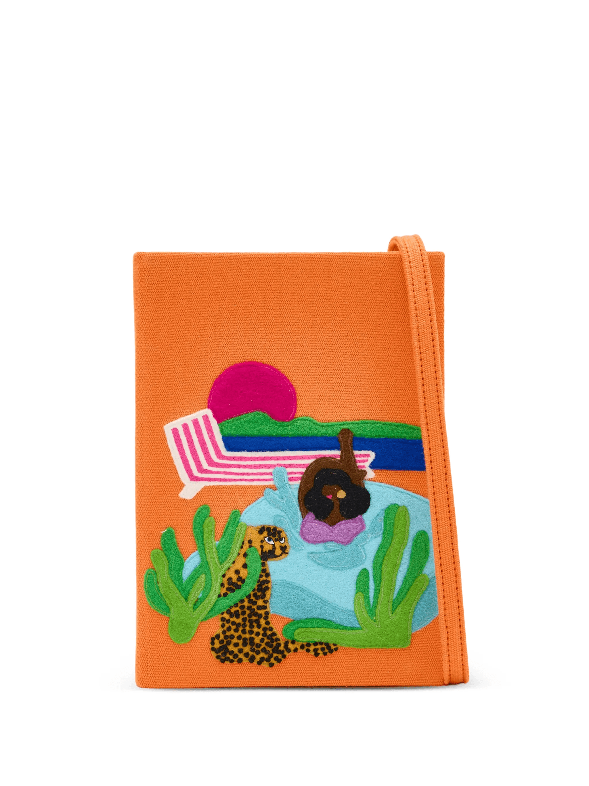 appliqué clutch bag - Image 1