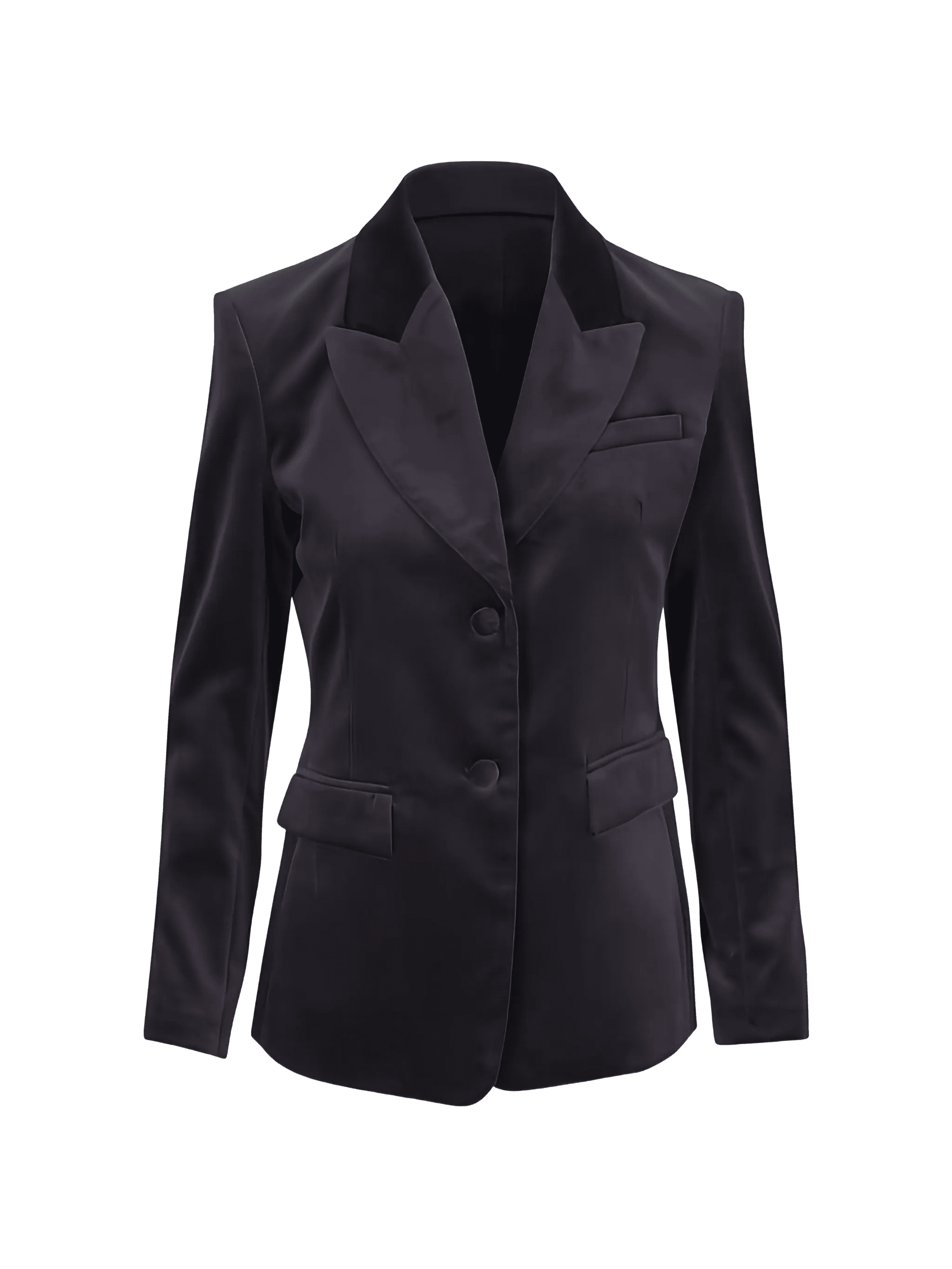velvet notched blazer - Image 1
