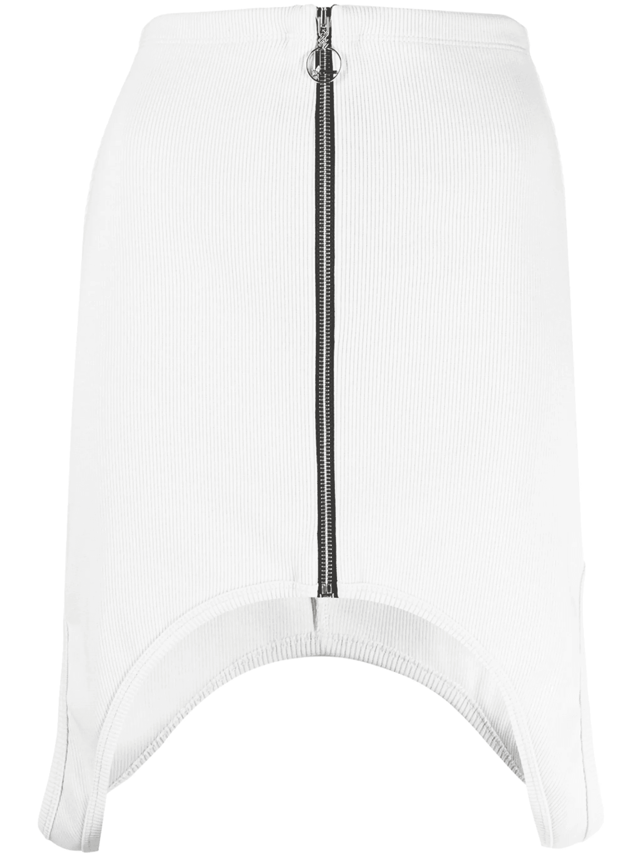 asymmetric zip-up fitted skirt - Image 1