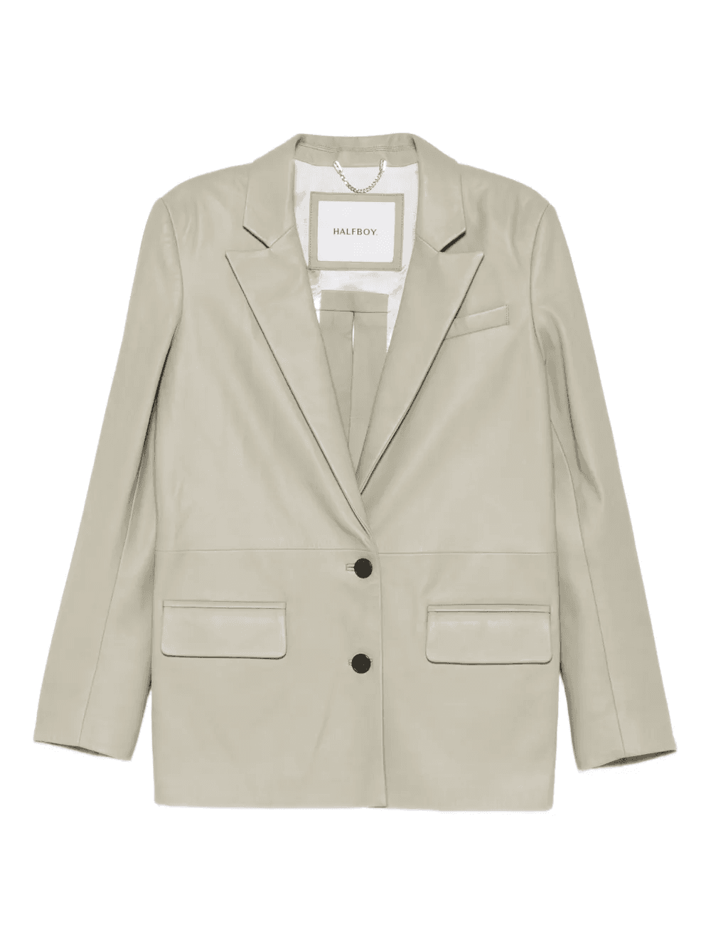 button leather jacket - Image 1