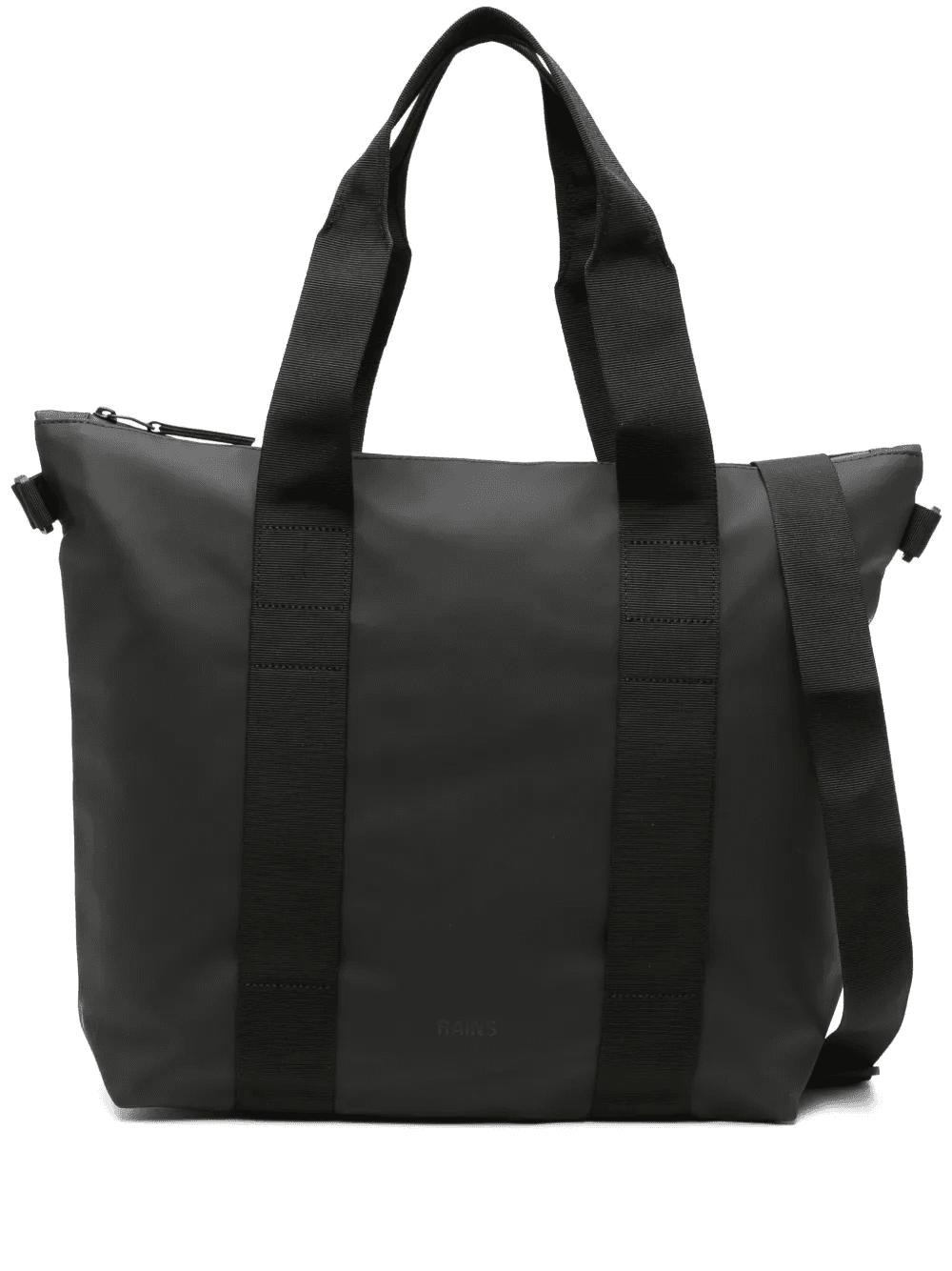 Mini faux-leather tote bag - Image 1