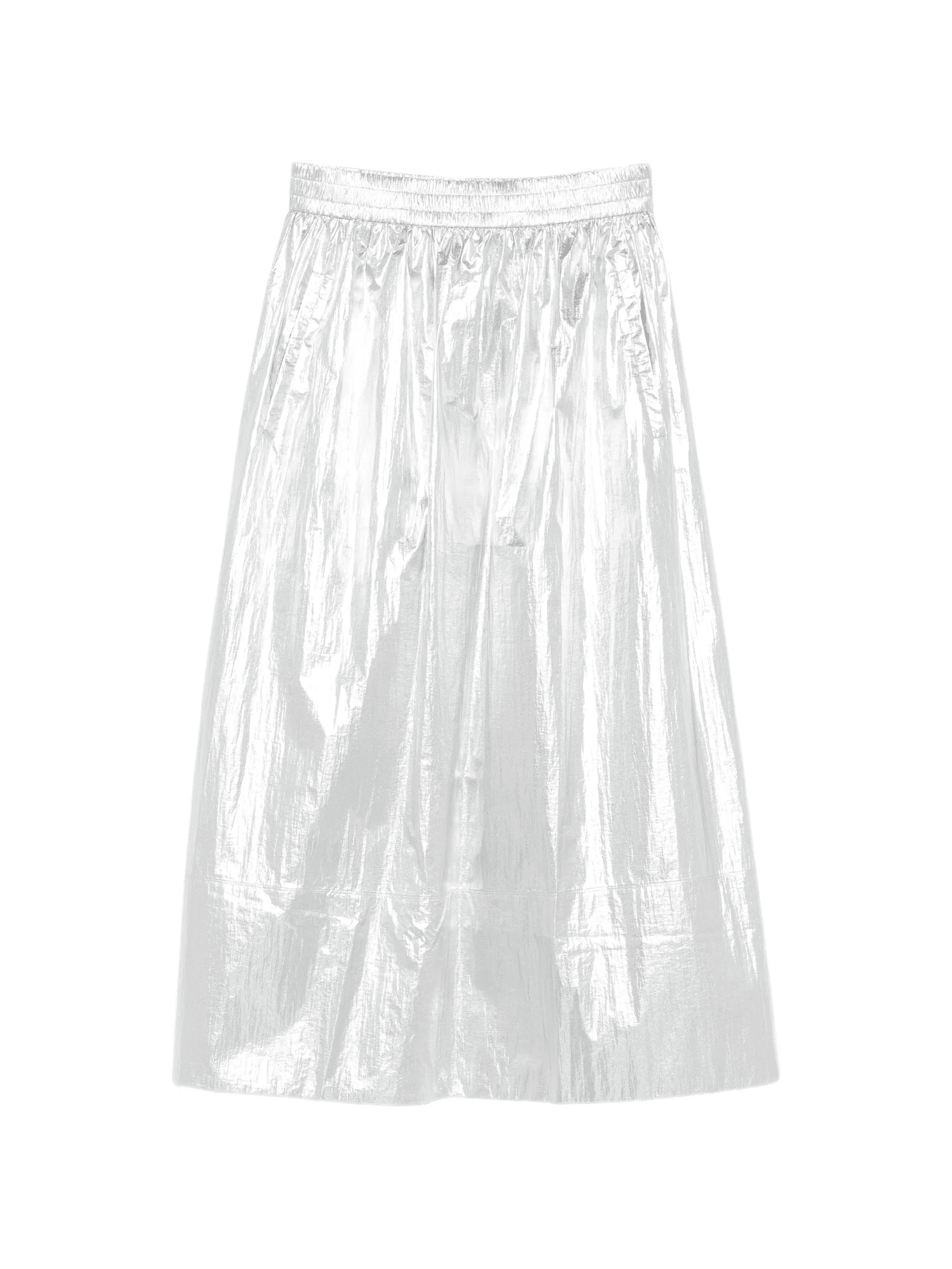 metallic pull-on skirt - Image 1