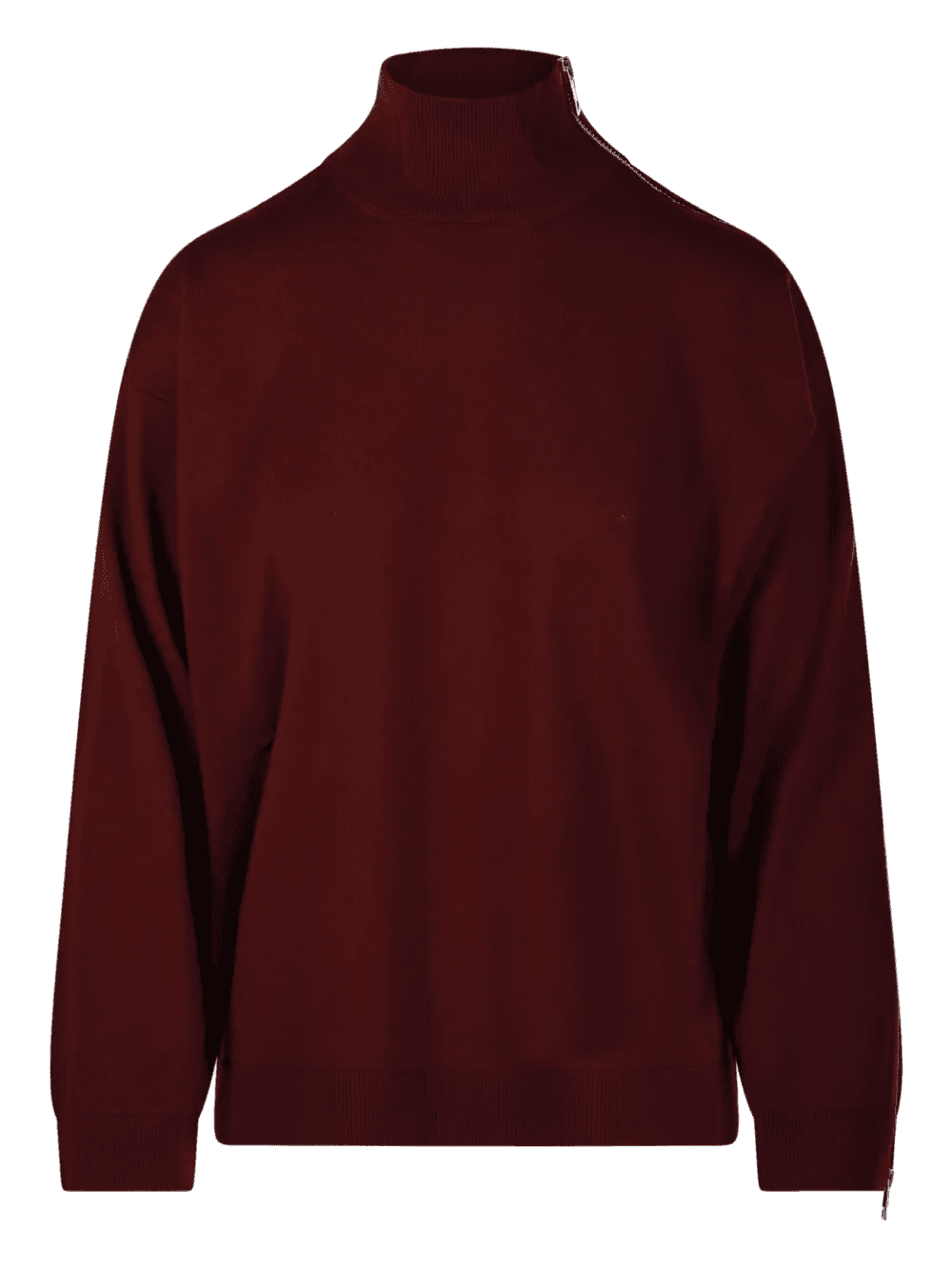 side zip turtleneck sweater - Image 1